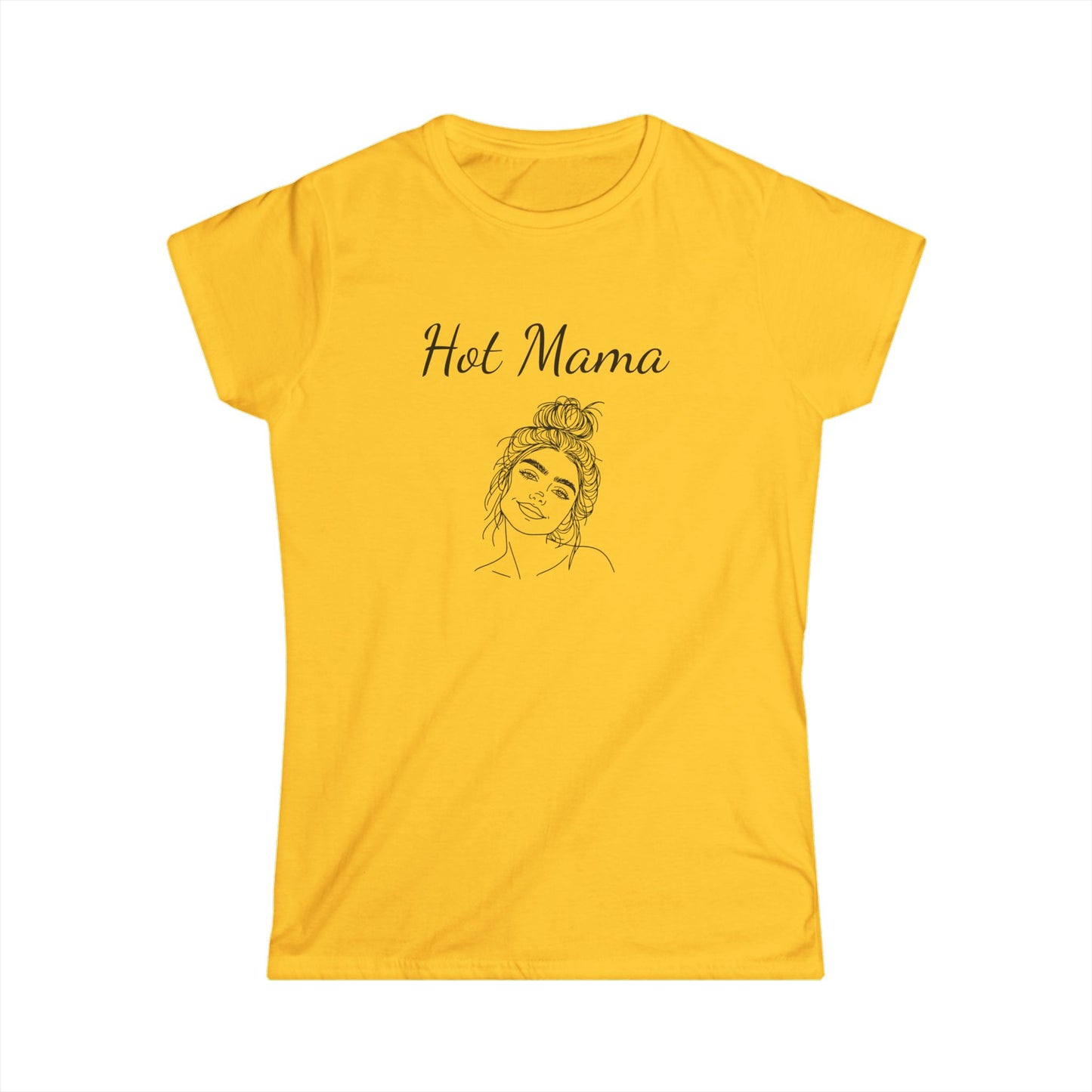 Hot Mama Women's Softstyle Tee – Cute and Confident Lifestyle Top