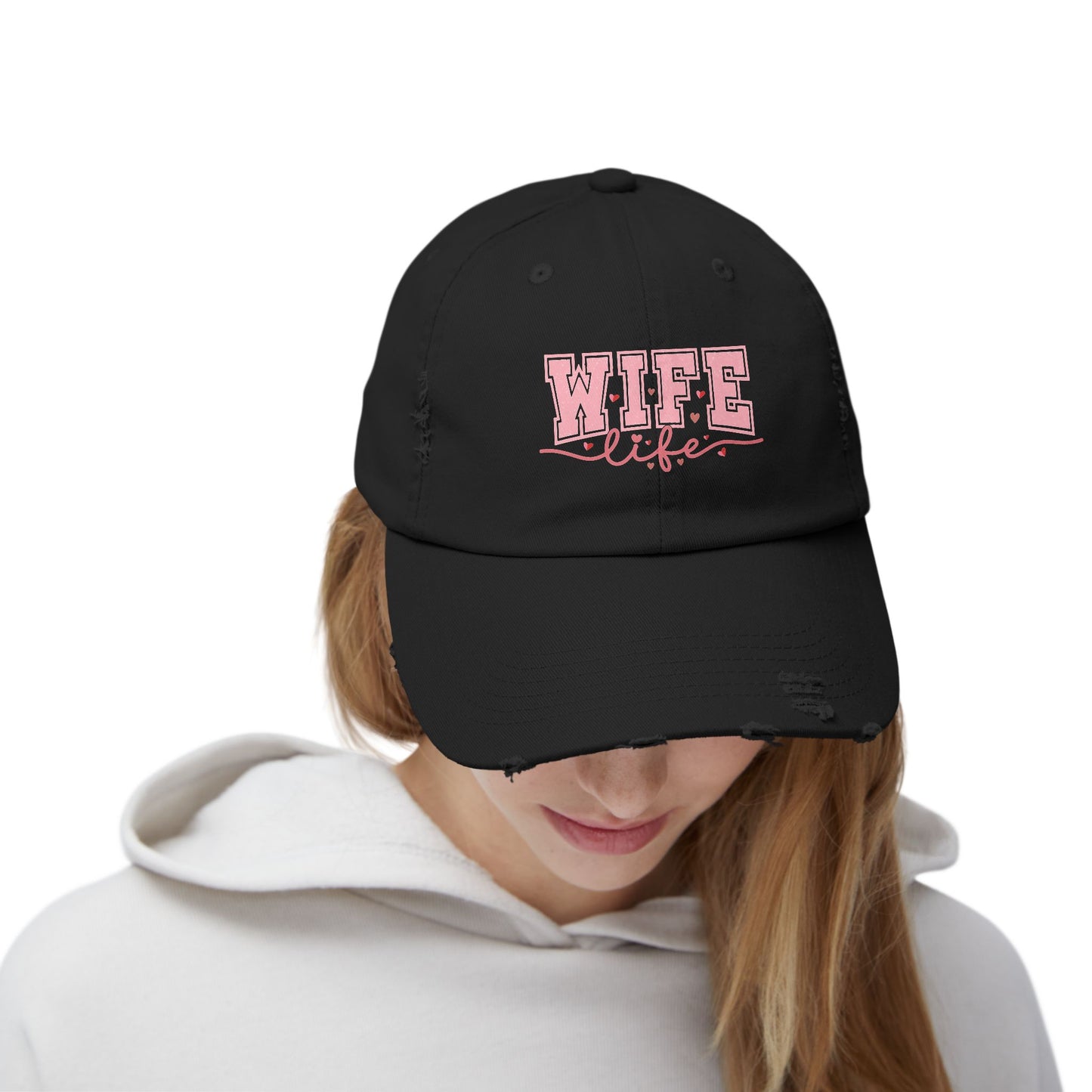 Distressed 'WIFE LIFE' Cap - Perfect Gift for Wives and Moms