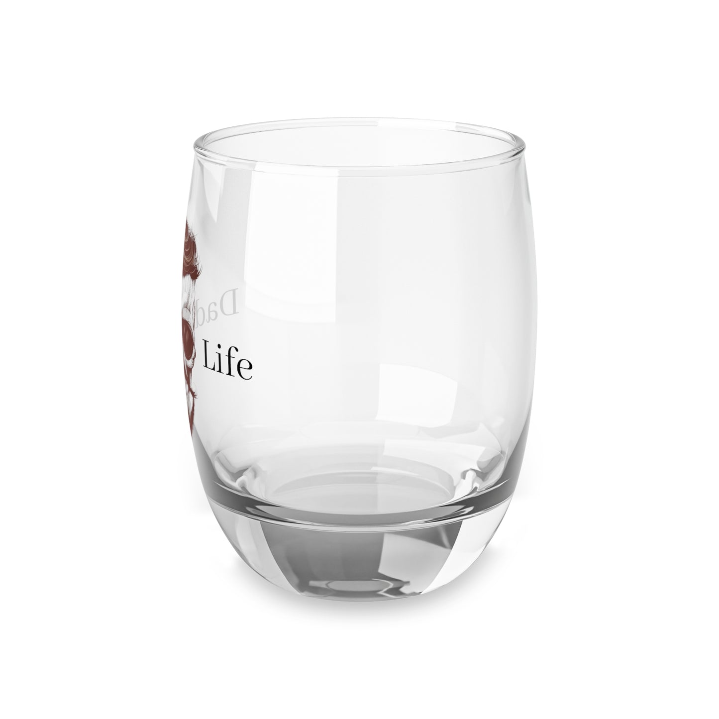 Dad Life Whiskey Glass - Stylish Skull Design for Gifts and Celebrations