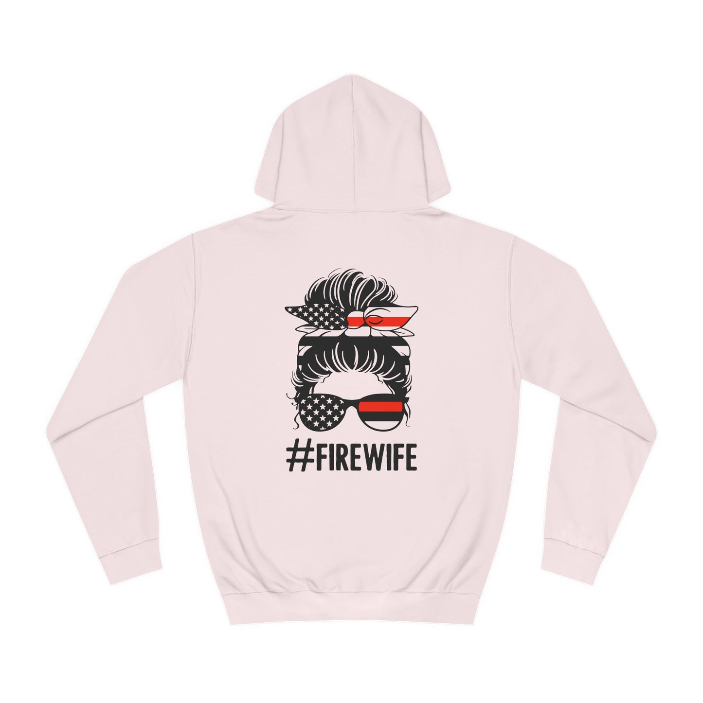 Firefighter Wife Unisex College Hoodie – Stylish Comfort for Celebrating Love & Dedication