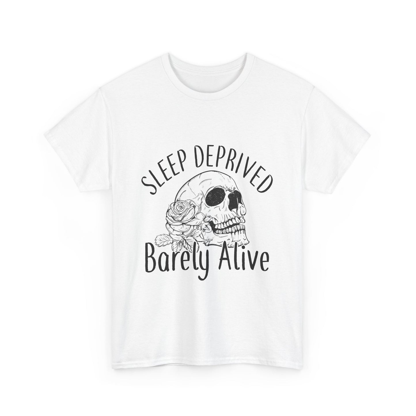 Sleep Deprived Skull Graphic Unisex Cotton Tee