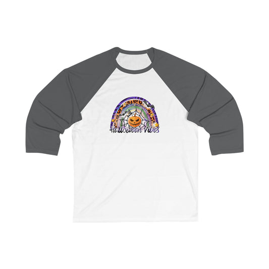 Halloween Vibes Unisex Baseball Tee, Fall Shirt for Men and Women, Spooky Season Apparel, Halloween Party Outfit, Cute Casual Top