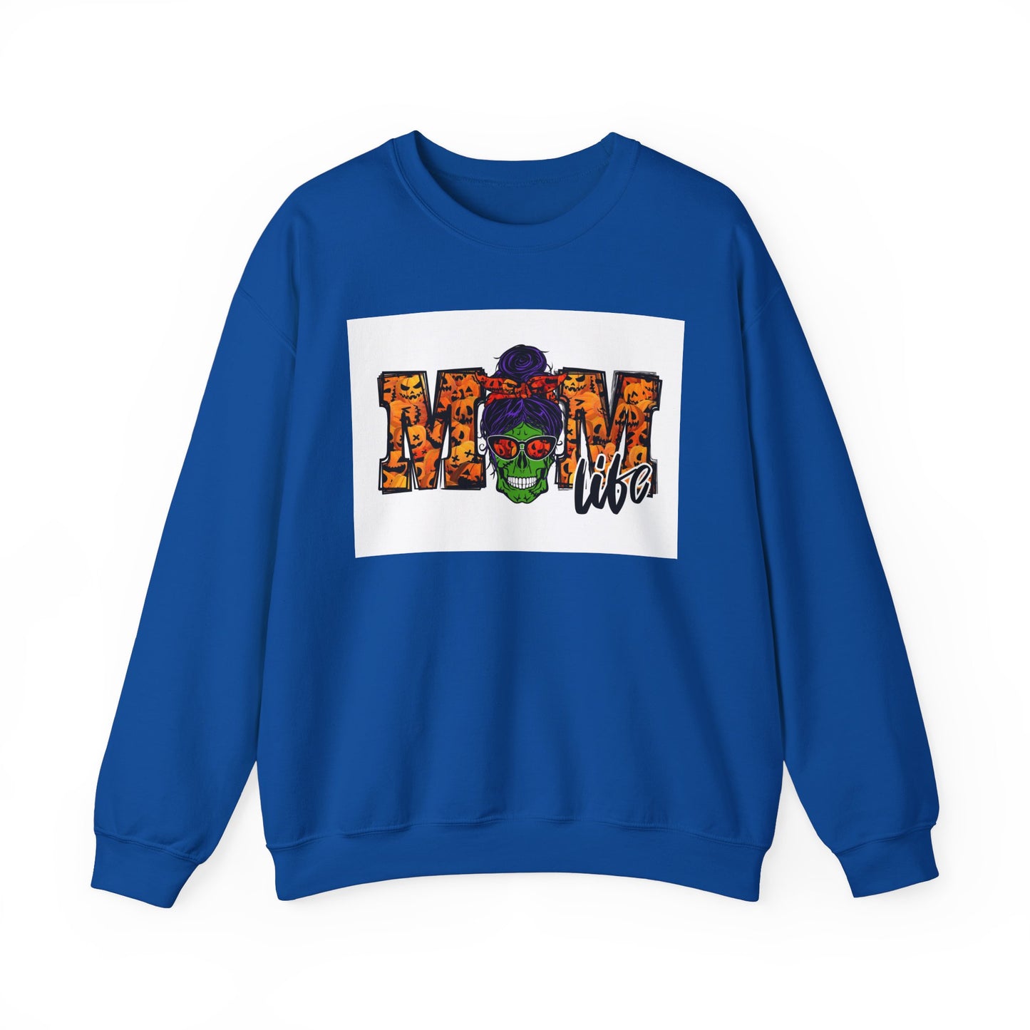 AMOM Life Unisex Heavy Blend™ Crewneck Sweatshirt - Colorful Skull Design