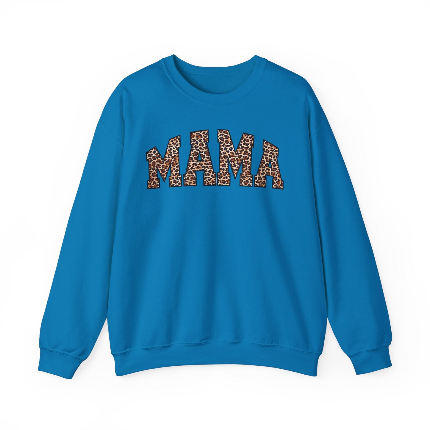 Mama Leopard Print Crewneck Sweatshirt - Unisex Heavy Blend™