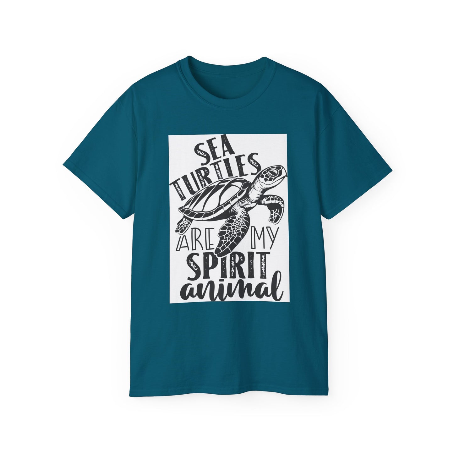 Sea Turtles Spirit Animal Unisex Ultra Cotton Tee - Eco-Friendly Nature Shirt