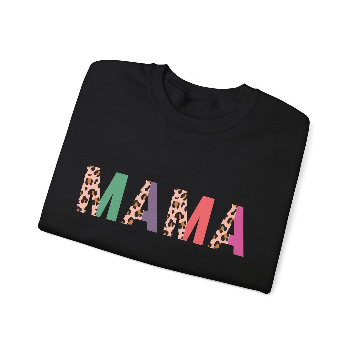 Mama Leopard Print Unisex Crewneck Sweatshirt