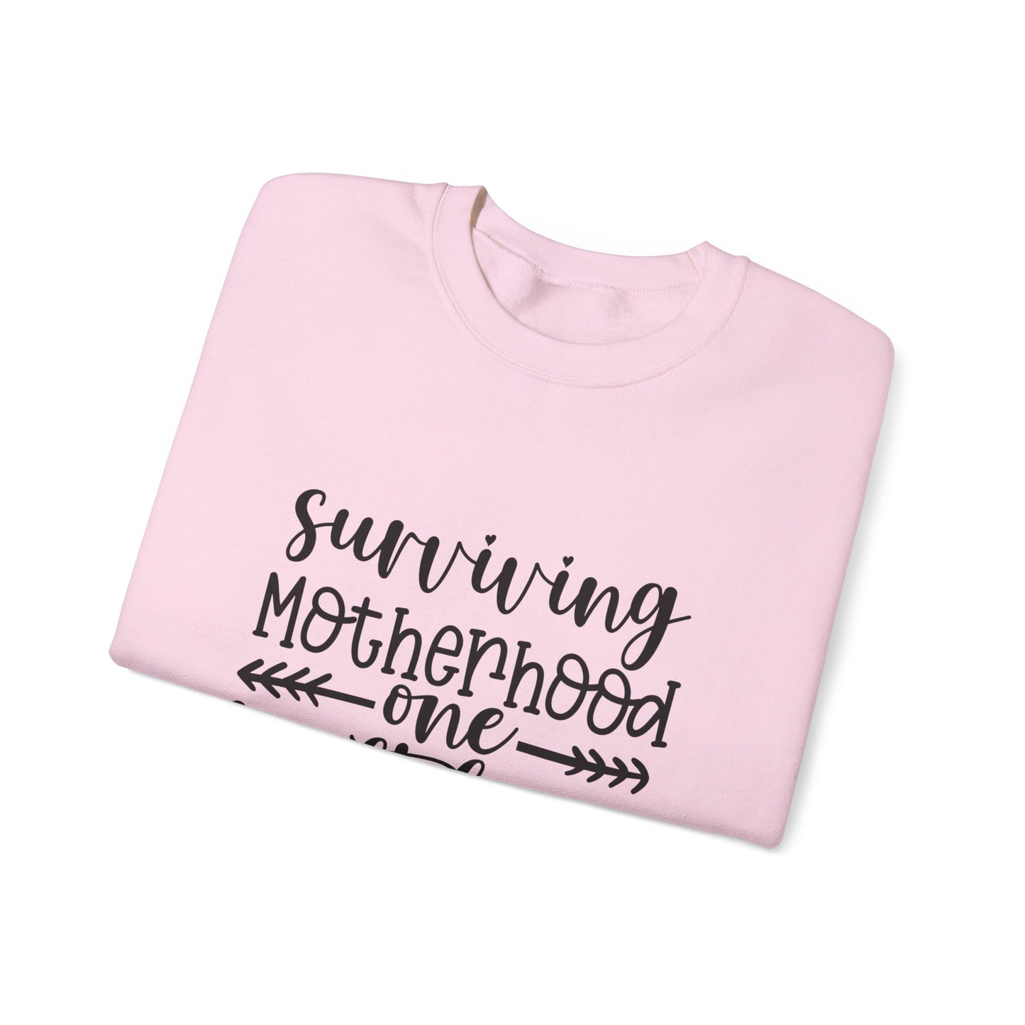 Surviving Motherhood Crewneck Sweatshirt - Cozy Gift for Moms