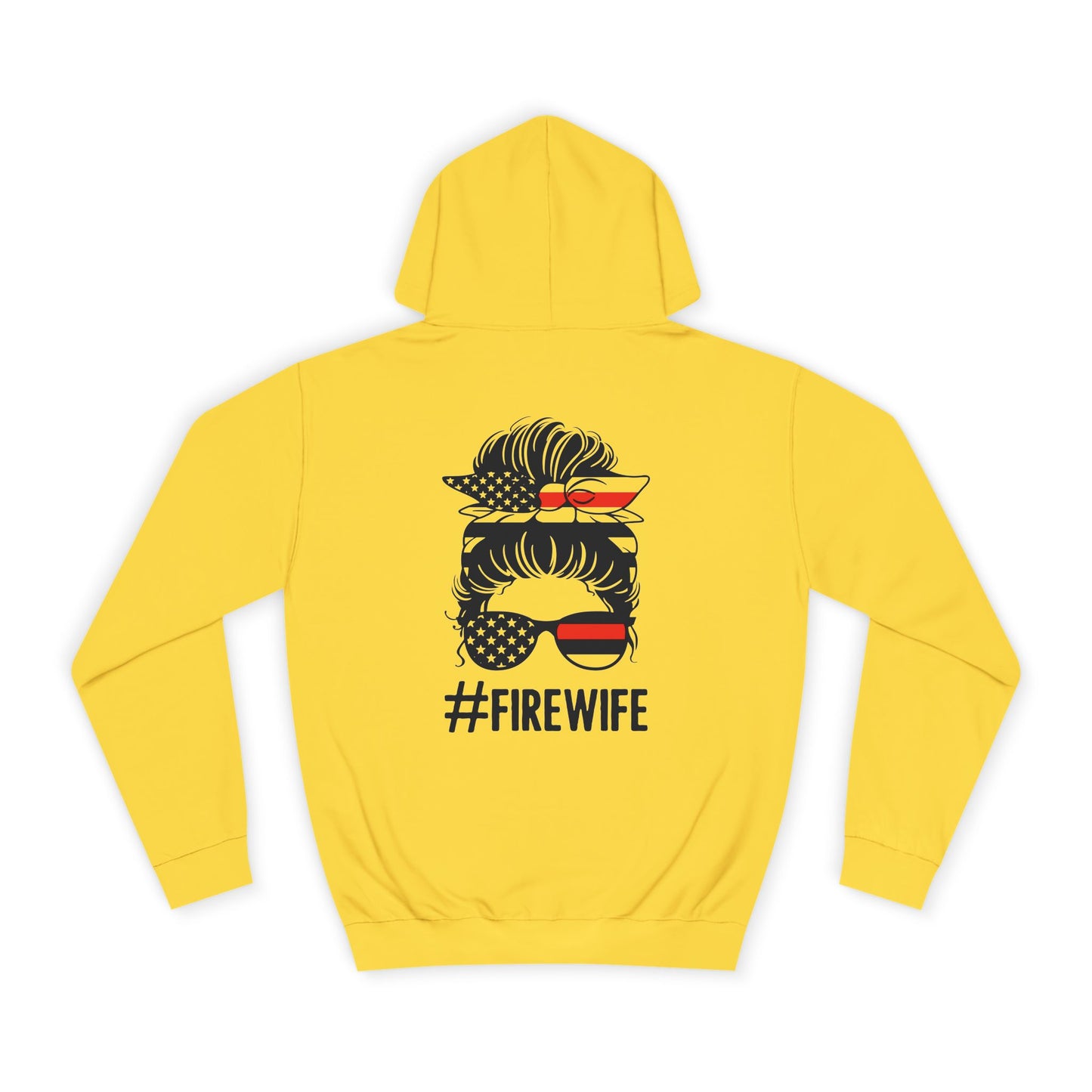 Firefighter Wife Unisex College Hoodie – Stylish Comfort for Celebrating Love & Dedication