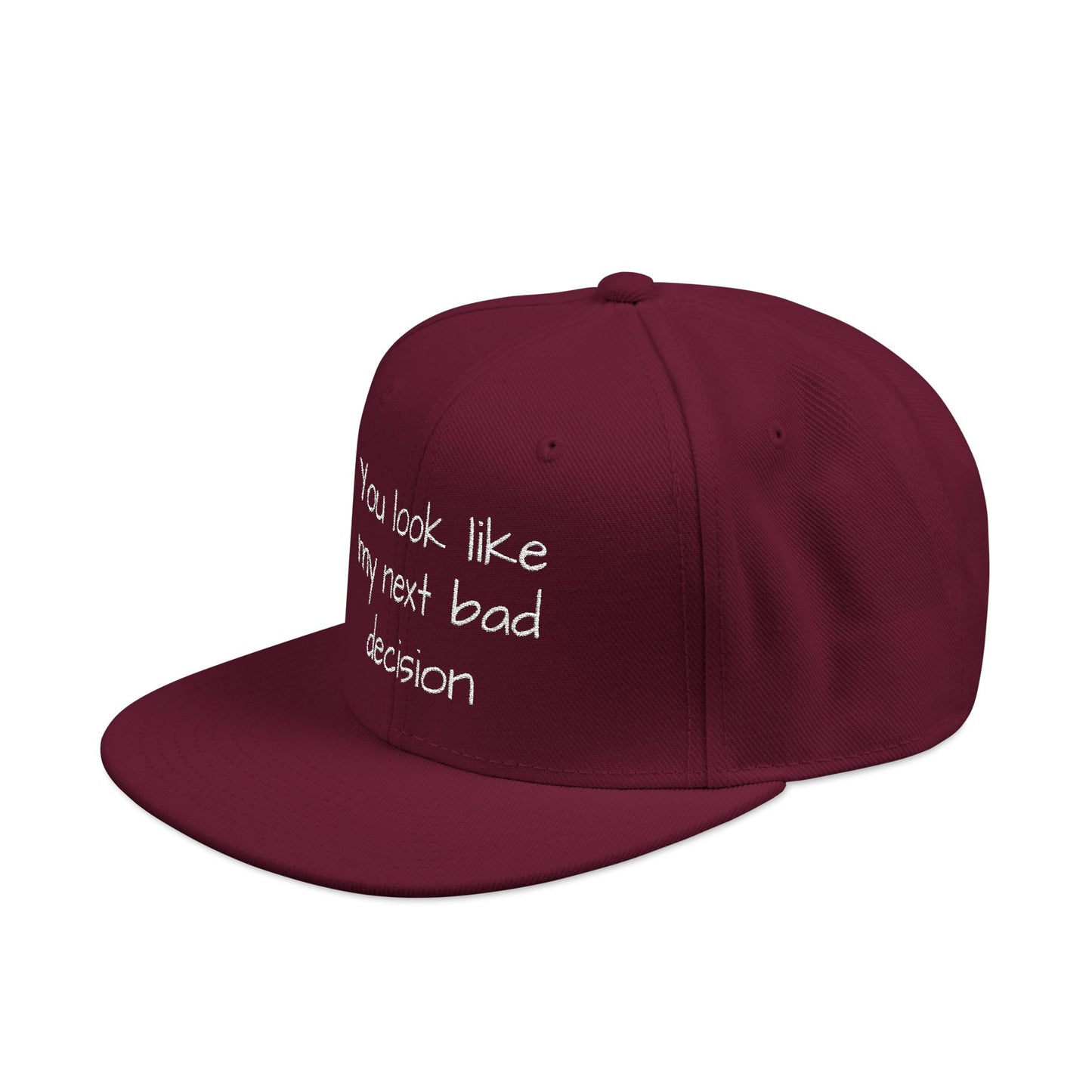 Snapback Hat - Embroidered Cap, Trendy Hat, Streetwear Accessory, Gift for Him, Stylish Headwear, funny hat