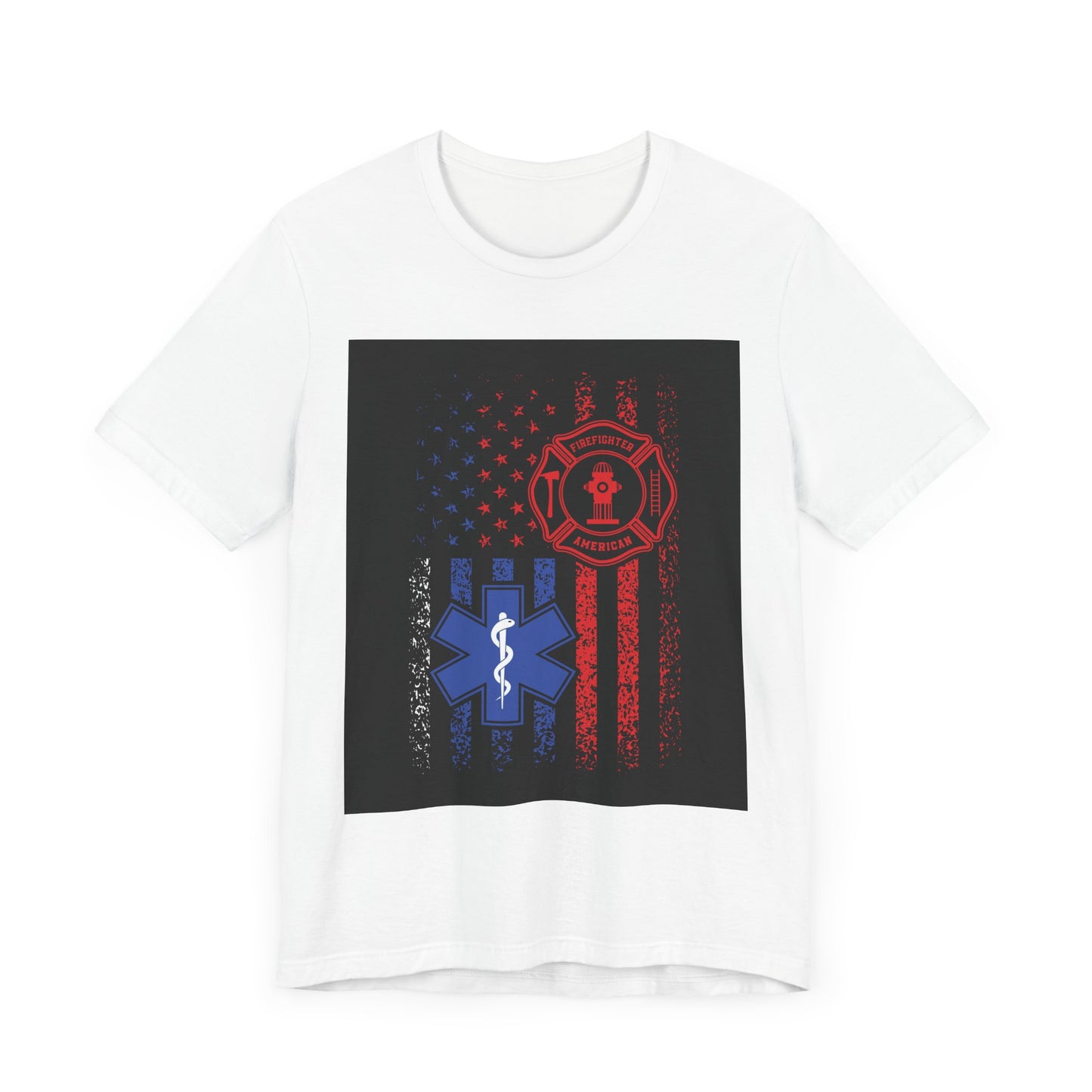 Patriotic First Responder Tee - Support Firefighters & EMTs