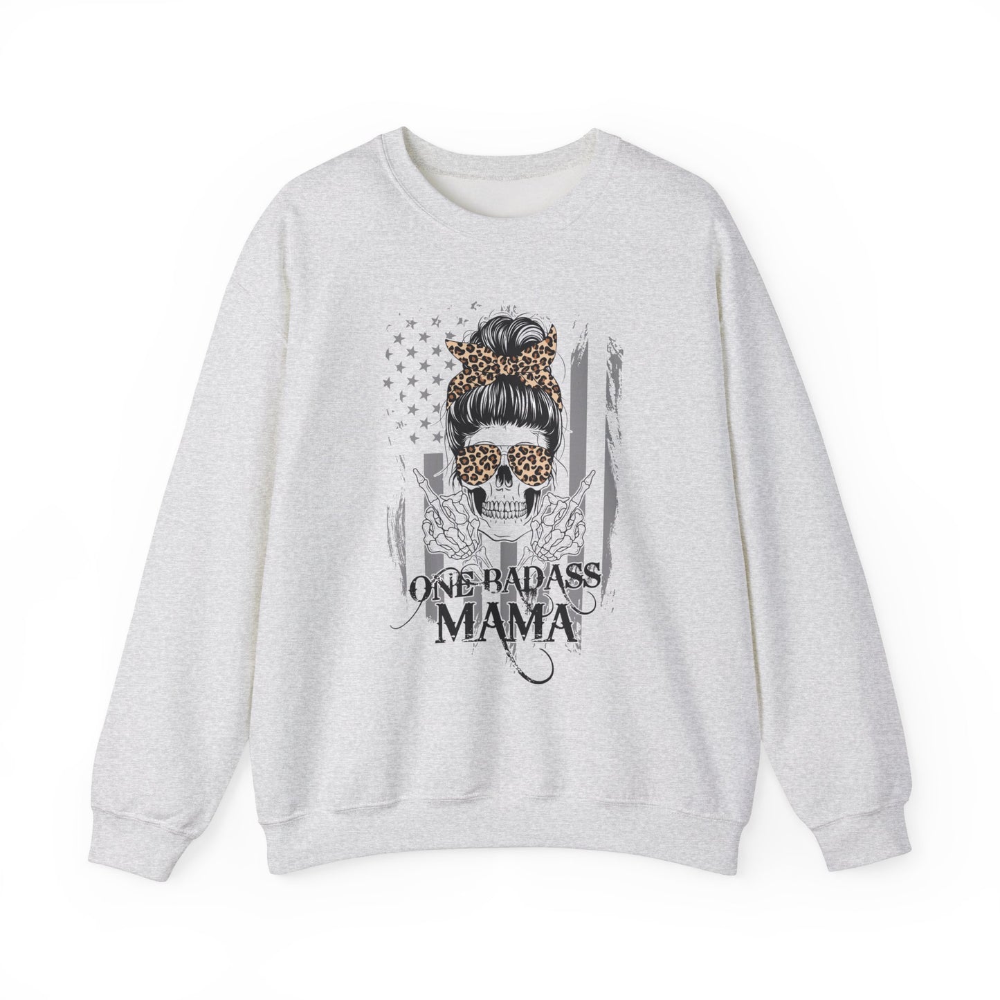 One Badass Mama Sweatshirt - Unisex Crewneck for Strong Women