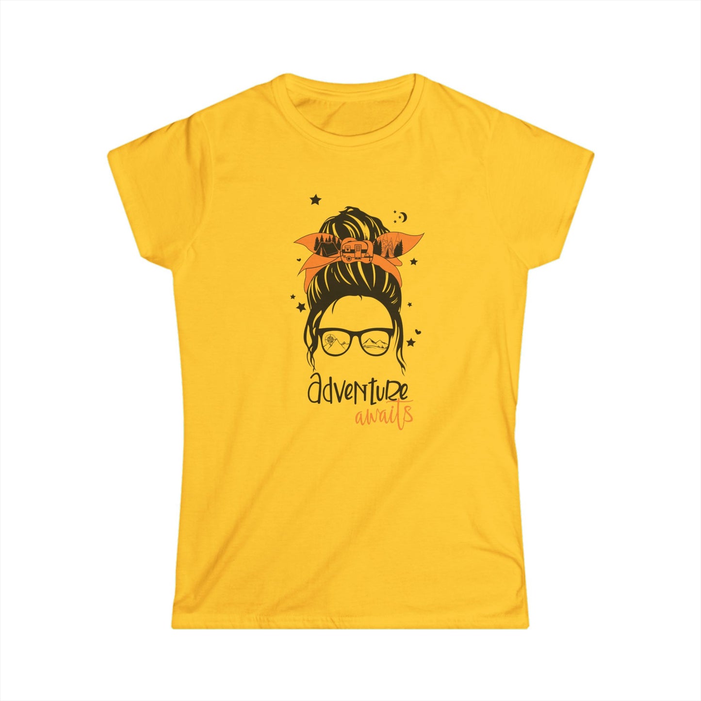 Adventure Awaits Women's Softstyle Tee - Perfect for Animal Lovers