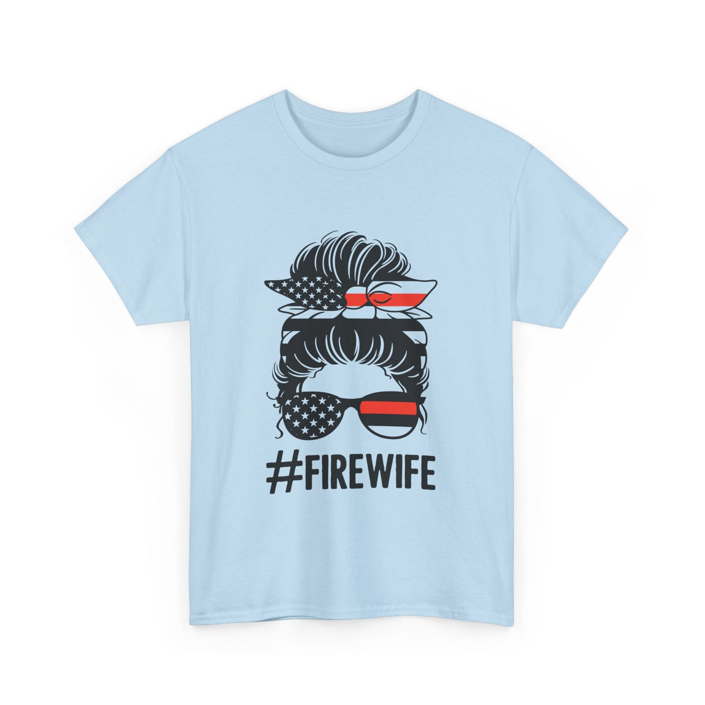 Firefighter Spouse Unisex Heavy Cotton Tee - #FIREWIFE Graphic Shirt