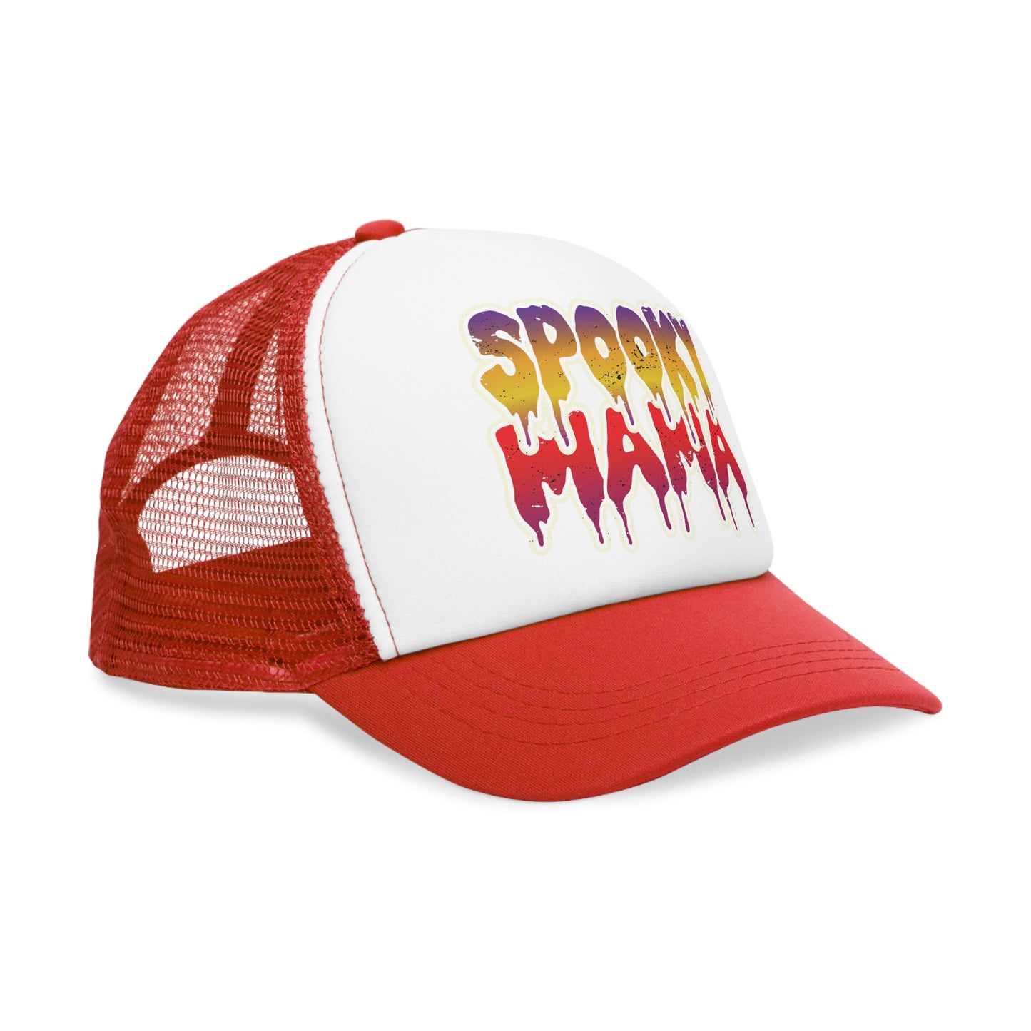 Spooky Mama Mesh Cap | Fun Hat for Halloween, Costume Parties, Moms, Fall Fashion, Gift for Moms