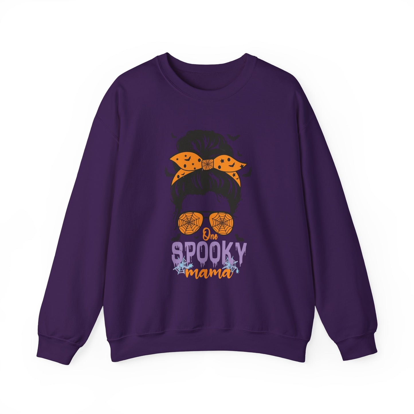 Spooky Mama Crewneck Sweatshirt, Halloween Sweatshirt, Cozy Fall Apparel, Gift for Moms, Trendy Halloween Outfit