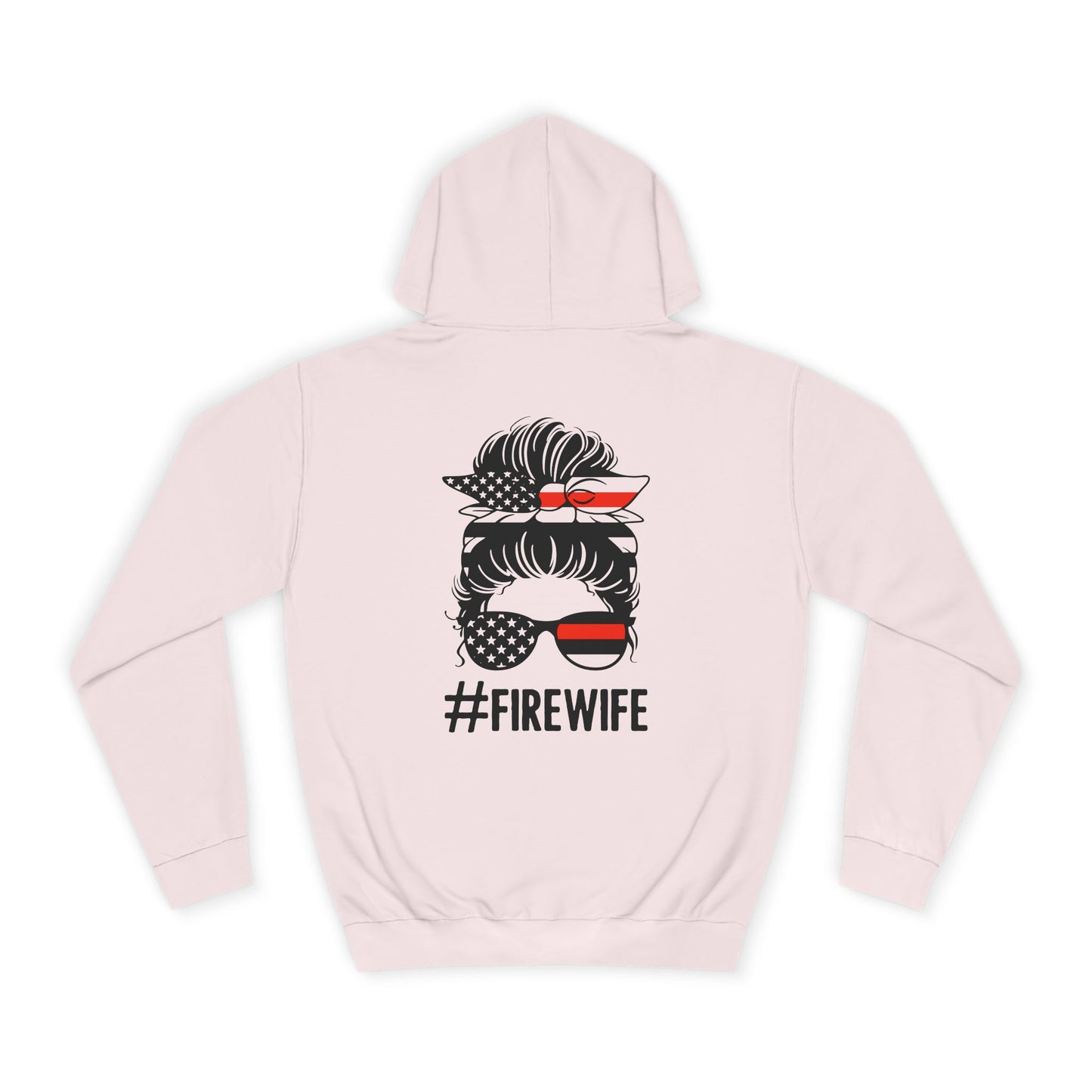 Firefighter Wife Unisex College Hoodie – Stylish Comfort for Celebrating Love & Dedication