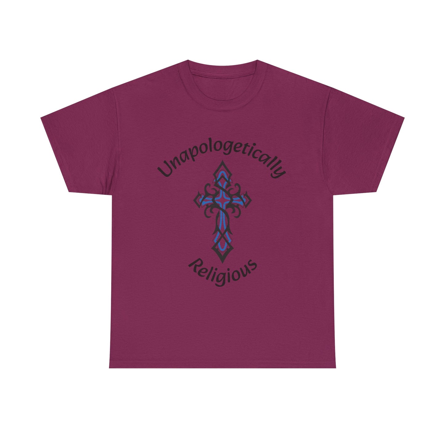 Unapologetically Religious Unisex Heavy Cotton Tee | Faith Shirt, Inspirational Gift, Casual Wear, Church Event, Christian Apparel