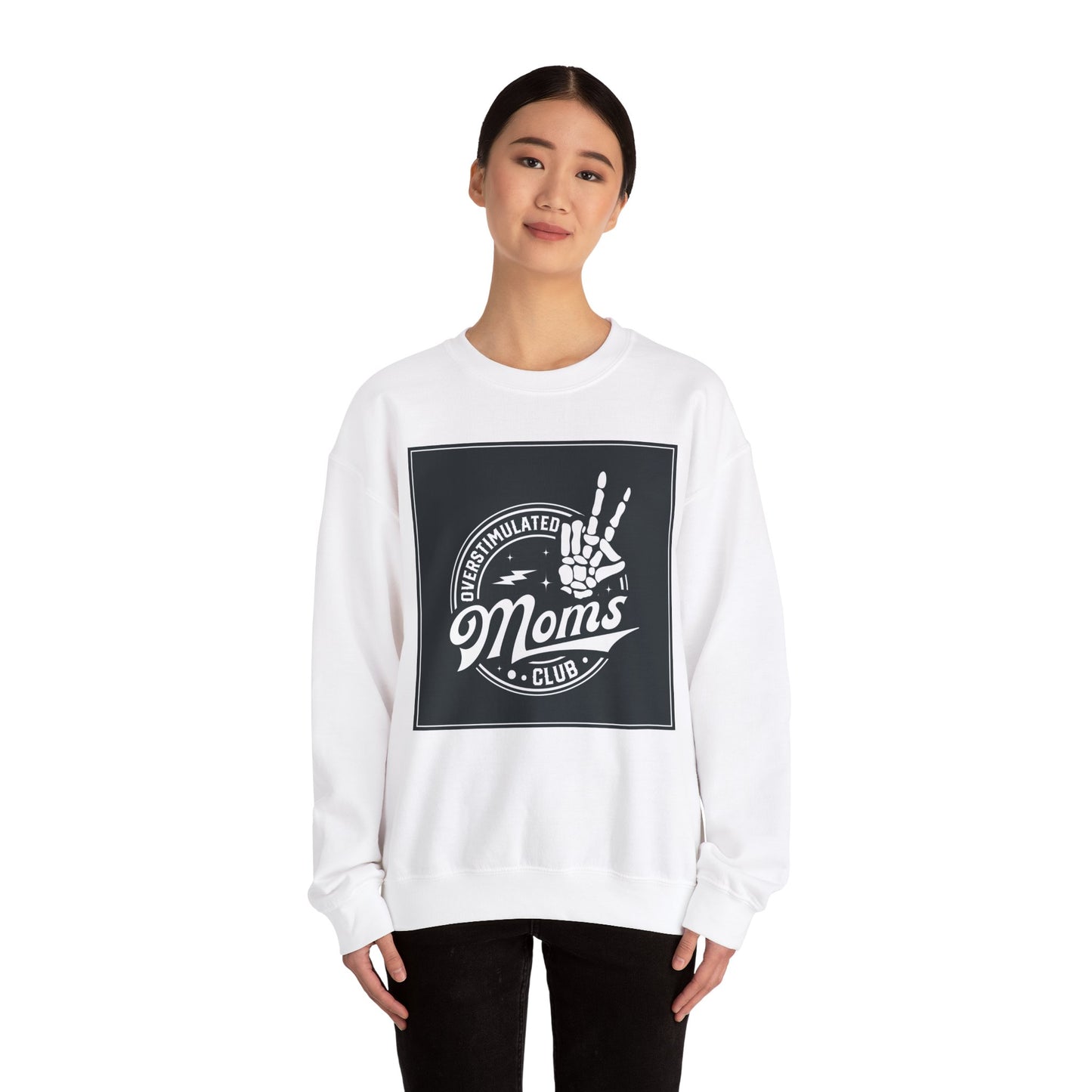 Overstimulated Moms Club Crewneck Sweatshirt