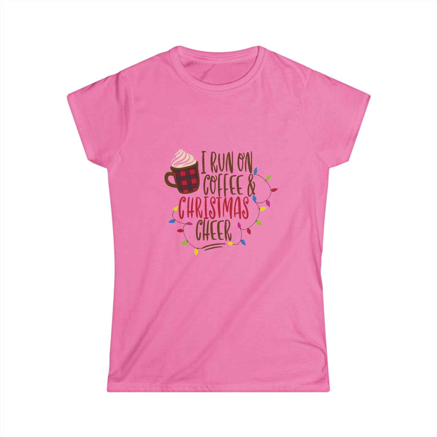 Holiday Coffee & Christmas Cheer Women's Softstyle Tee
