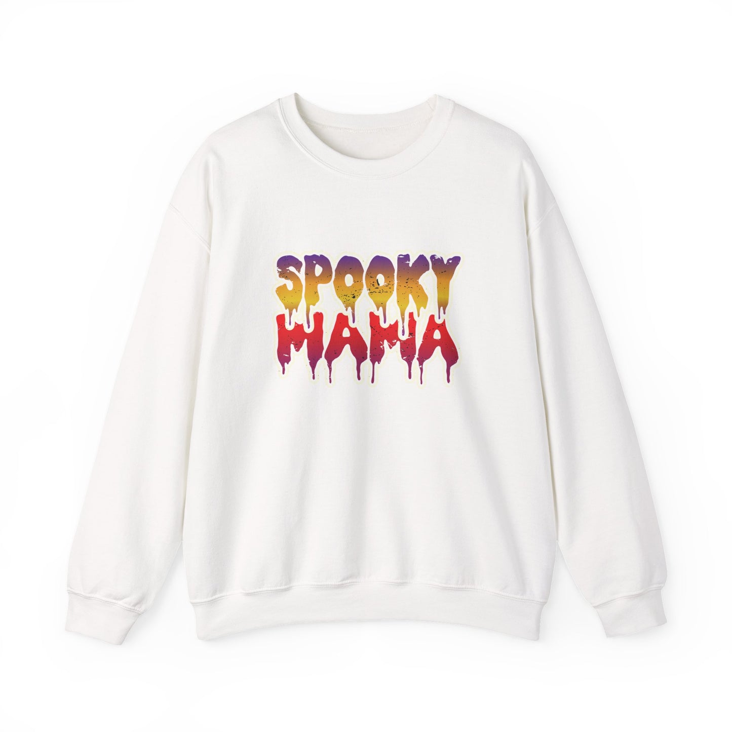 Spooky Mama Crewneck Sweatshirt, Halloween Sweatshirt, Gift for Moms, Cozy Fall Apparel, Unisex Holiday Clothing