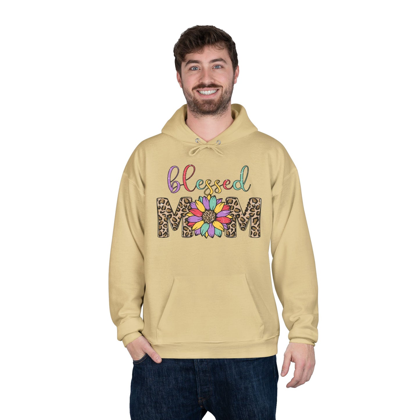 Blessed Mom Eco-Friendly Pullover Hoodie