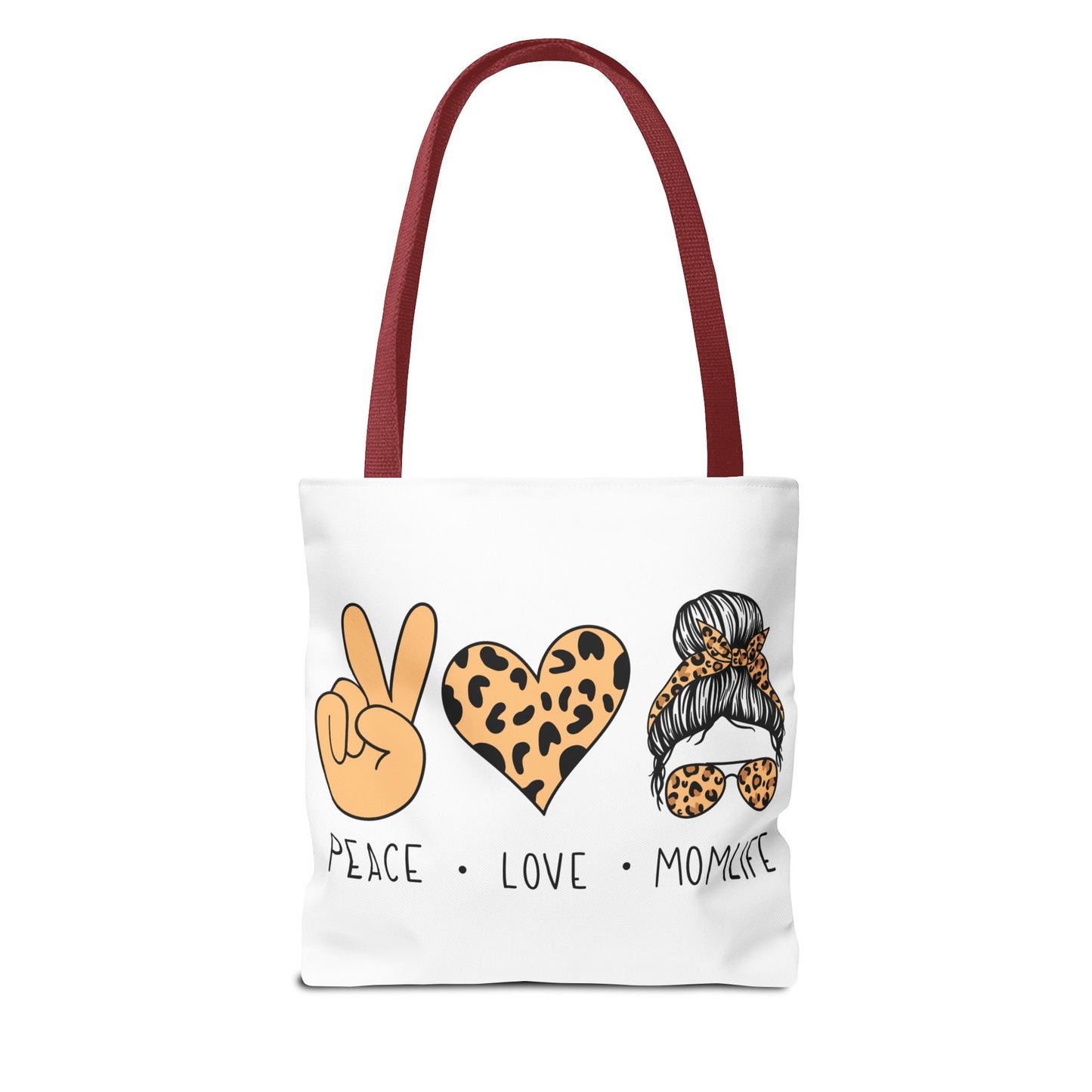 Peace Love Momlife Tote Bag - Stylish & Functional for Every Mom