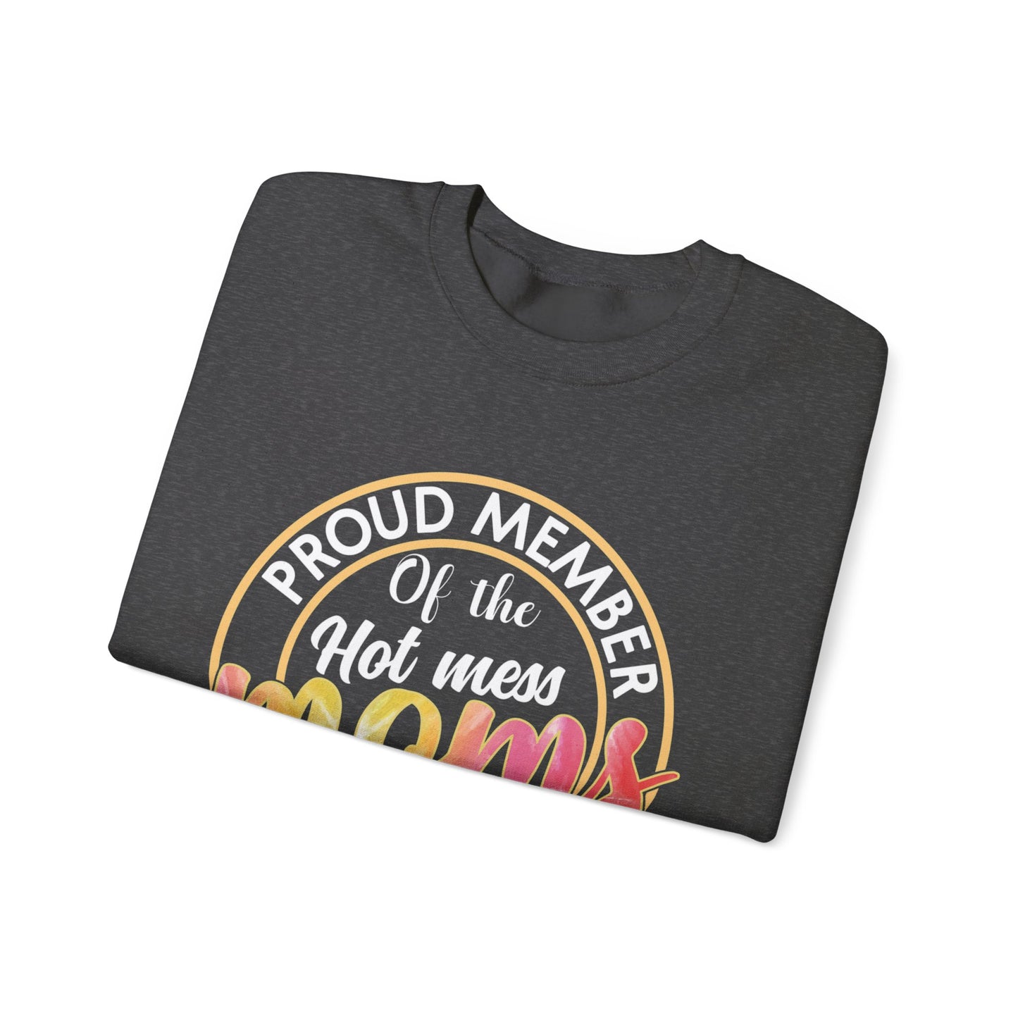 Moms Circle Crewneck Sweatshirt - Cozy Gift for Mothers, Perfect for Mother's Day, Family Gatherings, Casual Wear, Everyday Comfort