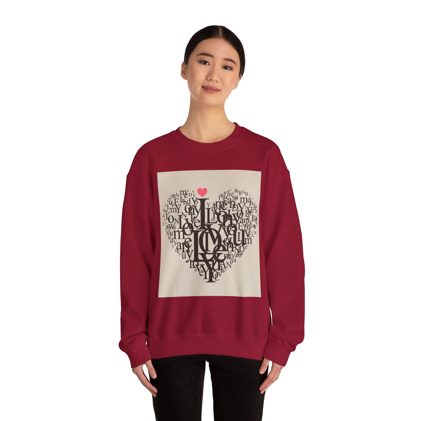 Heartfelt Love Sweatshirt - Unisex Heavy Blend™ Crewneck for Comfort and Connection