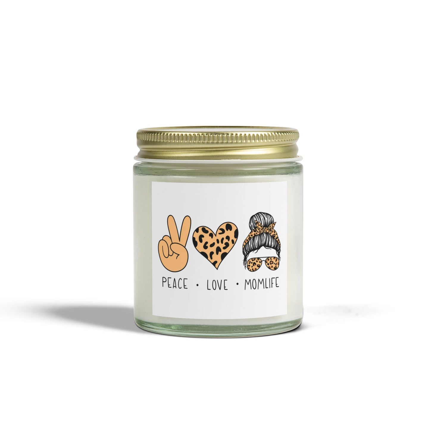 Peace Love Momlife Scented Candle | Coconut Apricot Wax (4oz & 9oz)