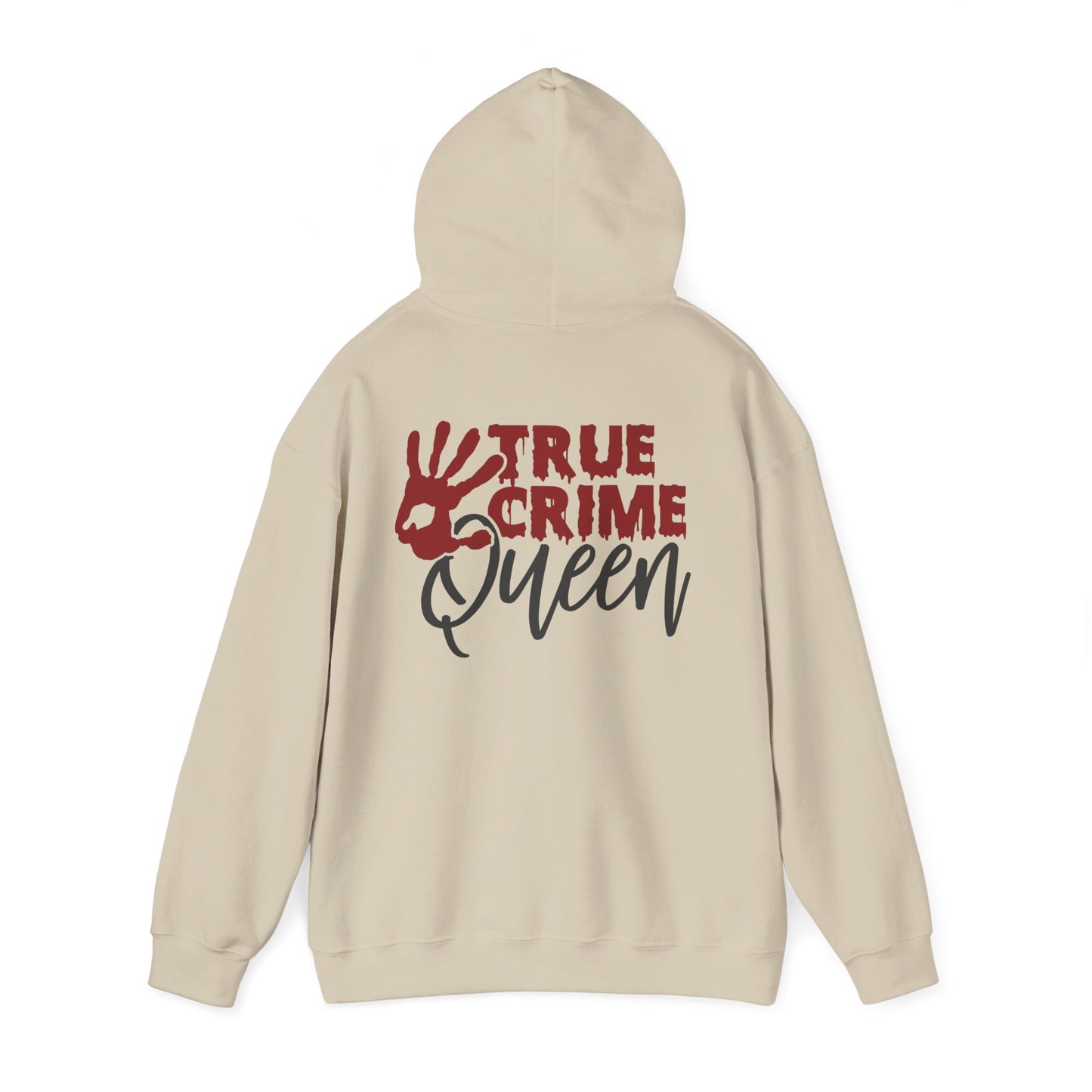 True Crime Queen Hoodie - Cozy Sweatshirt for True Crime Lovers, Perfect Gift for Halloween, Birthdays, and Everyday Wear