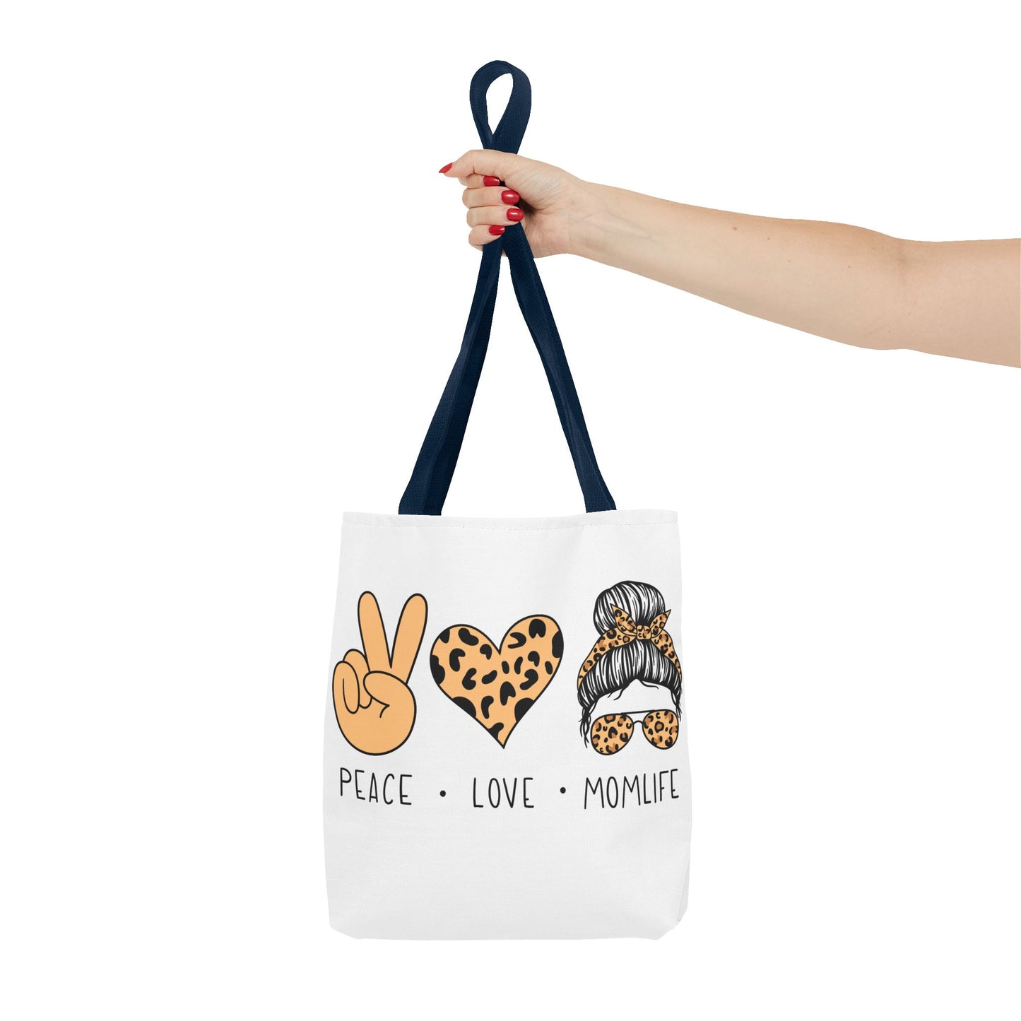 Peace Love Momlife Tote Bag - Stylish & Functional for Every Mom