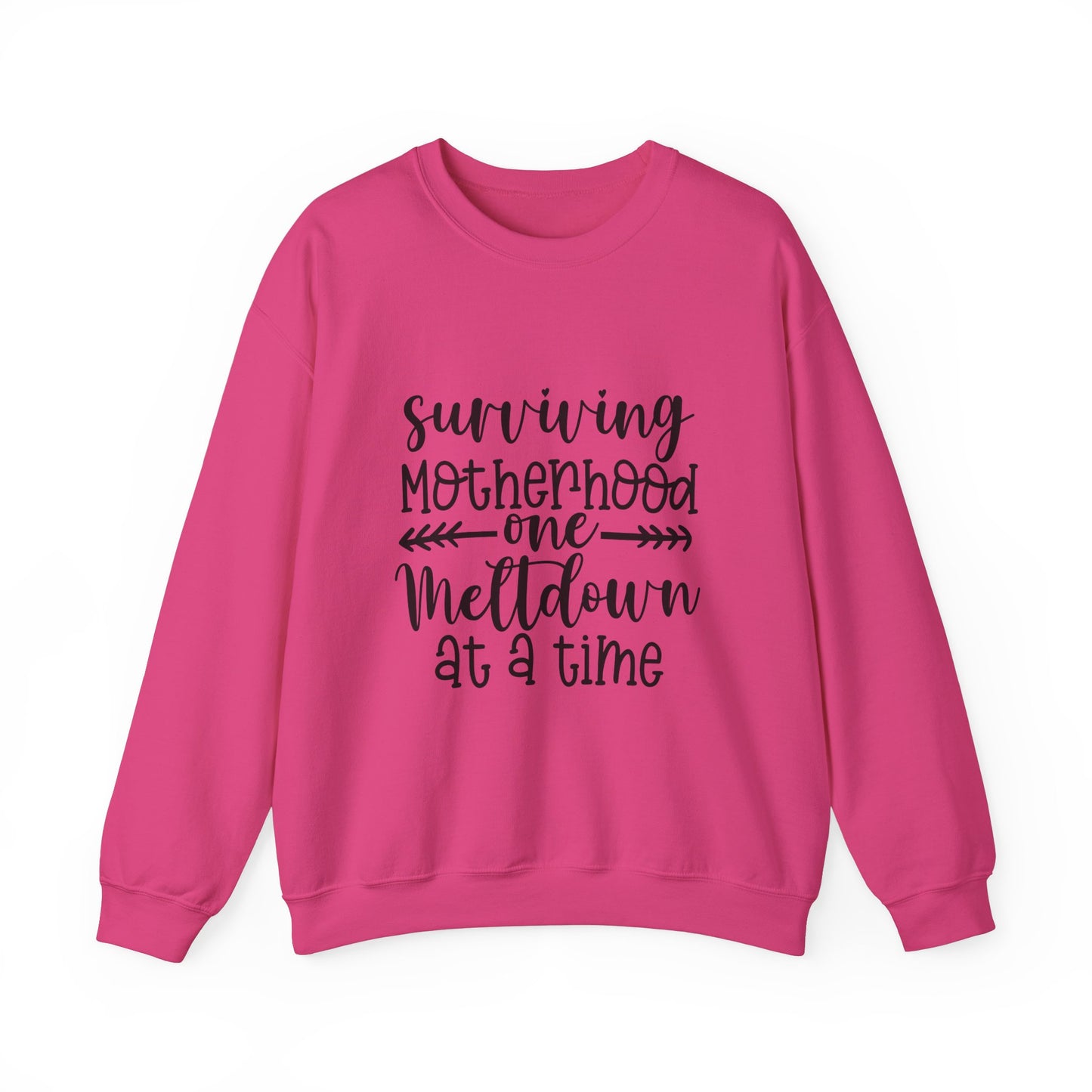 Surviving Motherhood Crewneck Sweatshirt - Cozy Gift for Moms