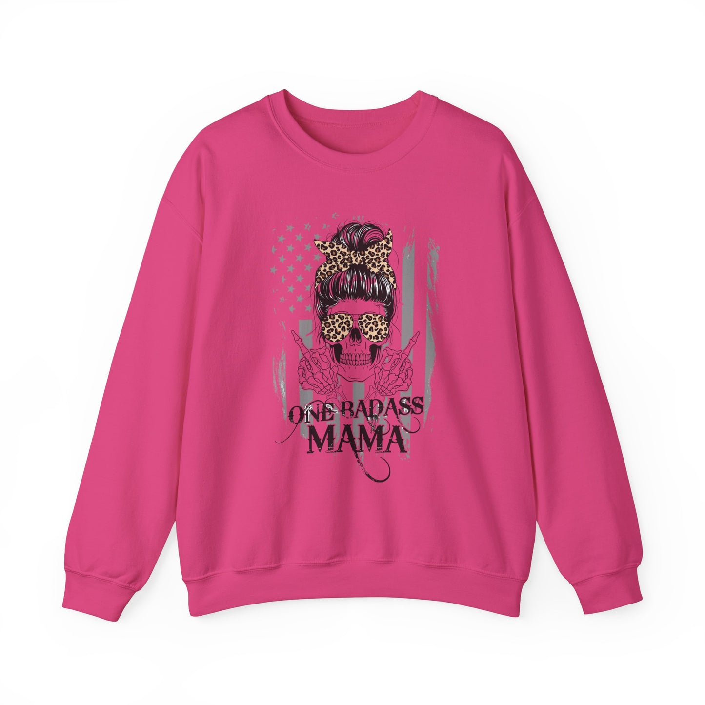 One Badass Mama Sweatshirt - Unisex Crewneck for Strong Women