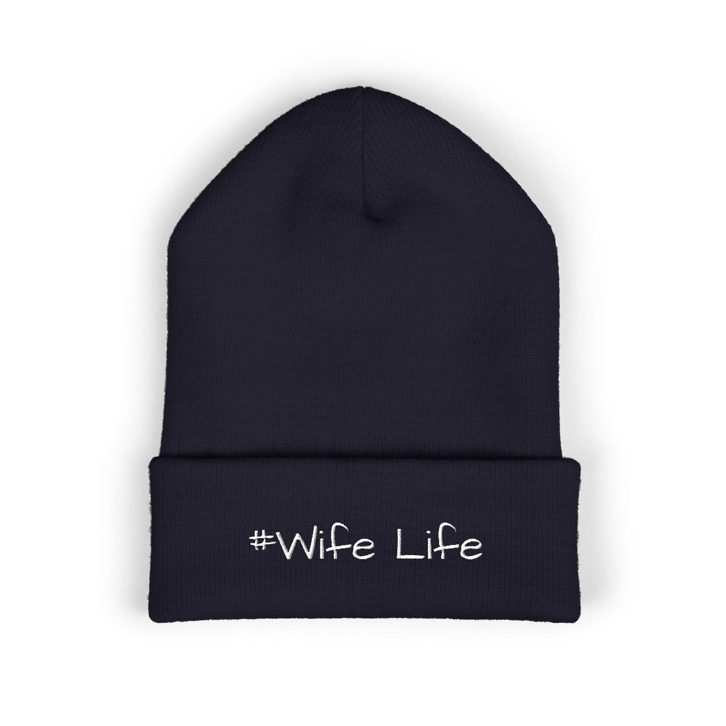 #Wife Life beanie | Embroidered cuffed beanie, wife life hat