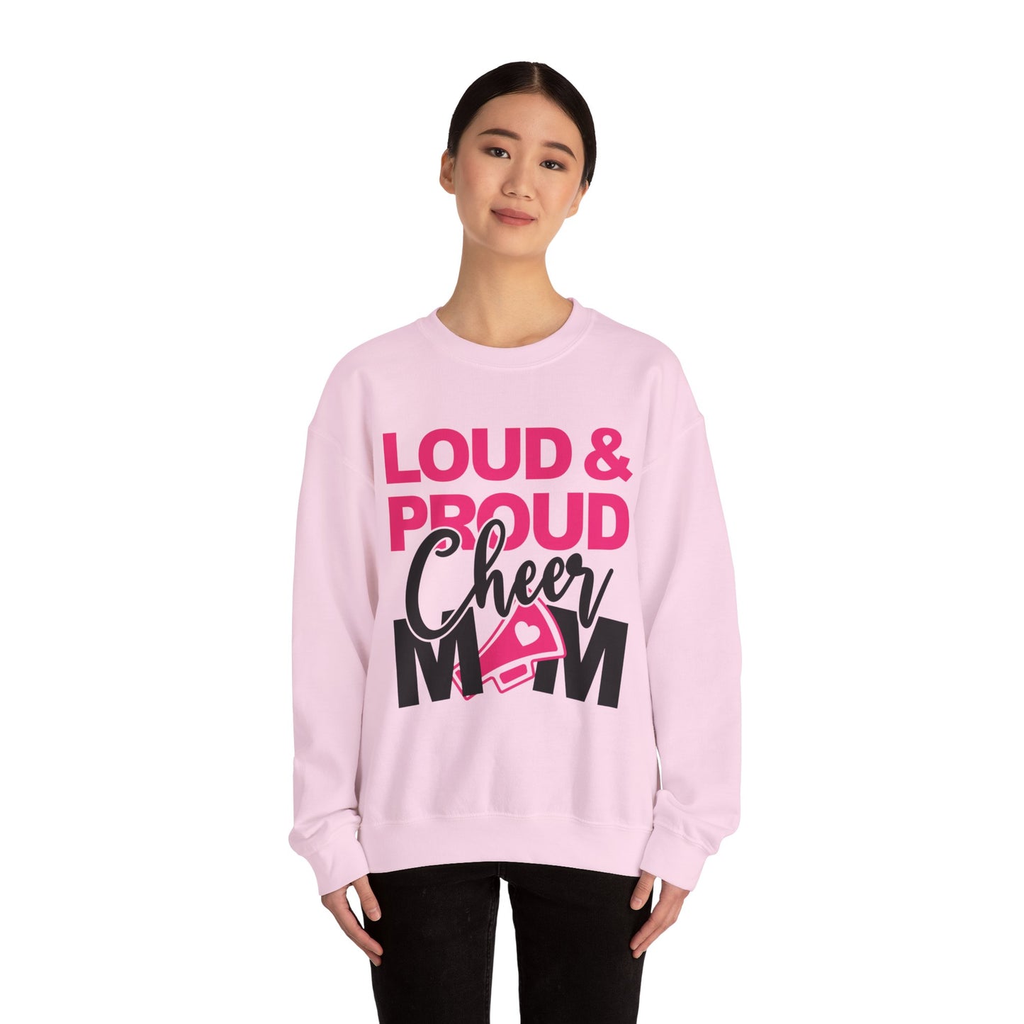 Loud & Proud Cheer Mom Sweatshirt - Unisex Heavy Blend™ Crewneck, Cheerleading Gift, Mom Sweatshirt, Team Spirit Wear, Comfortable [...]