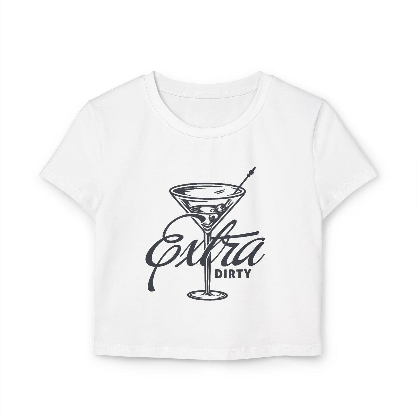 Extra Dirty Cocktail Women's Baby Tee, Fun Bar Shirt, Girls Night Out Top, Birthday Gift, Casual Summer Tee