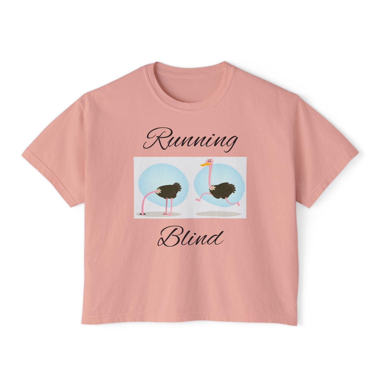 Women's Boxy Tee - Boxy Running Blind Tee
