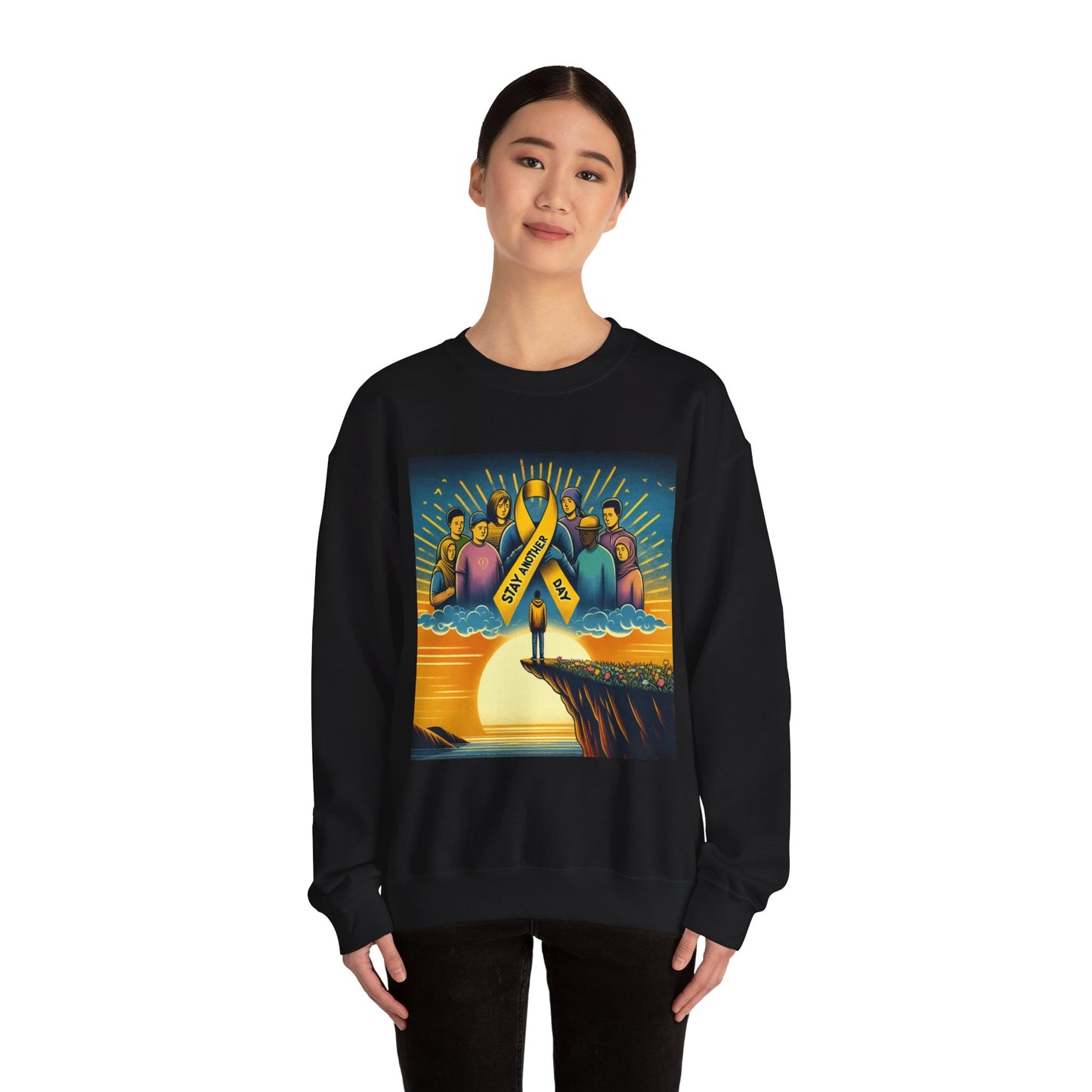 Suicide Prevention Awareness Sweatshirt, Stay Another Day, You Matter, Mental Health Support, Crewneck Jumper, Unisex Hoodie