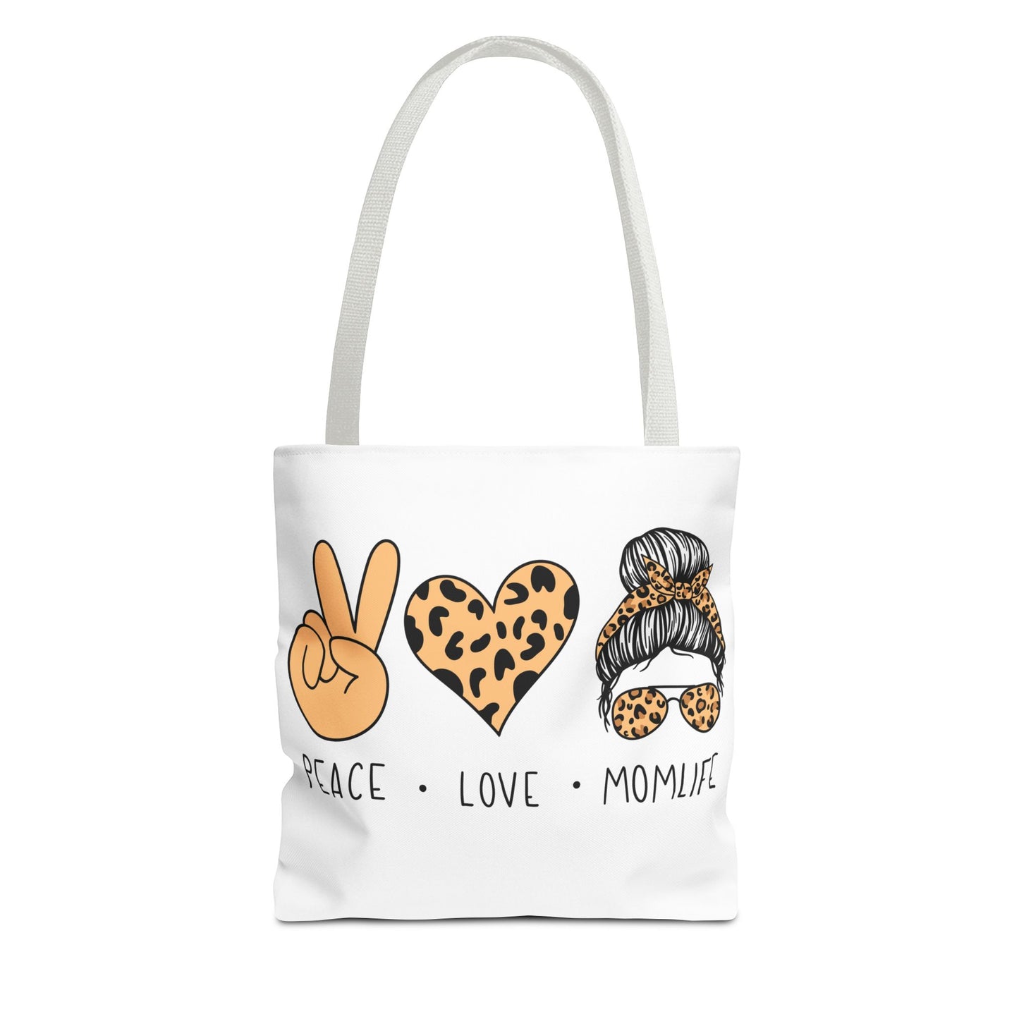 Peace Love Momlife Tote Bag - Stylish & Functional for Every Mom