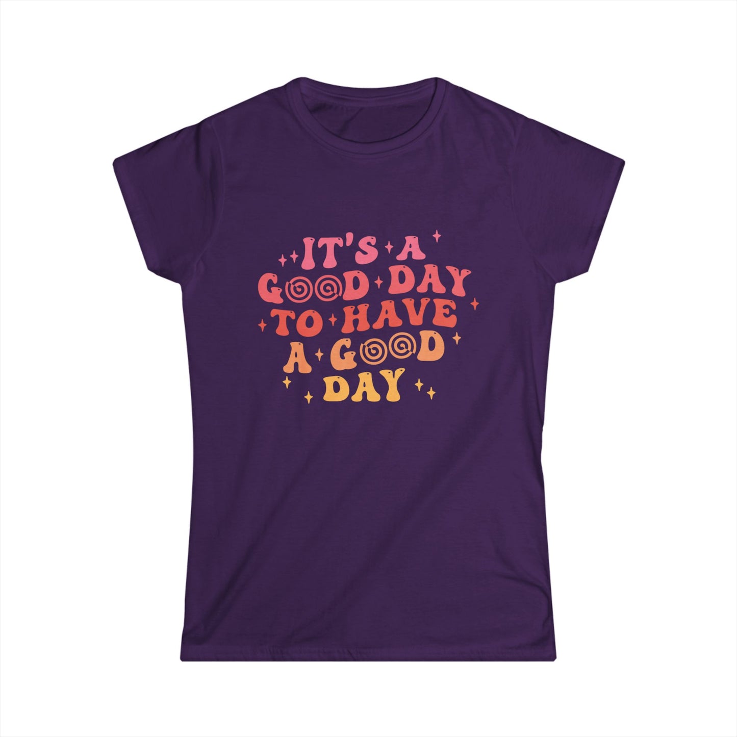Positive Vibes Women's Softstyle Tee - "It's a Good Day" Motivational Tee