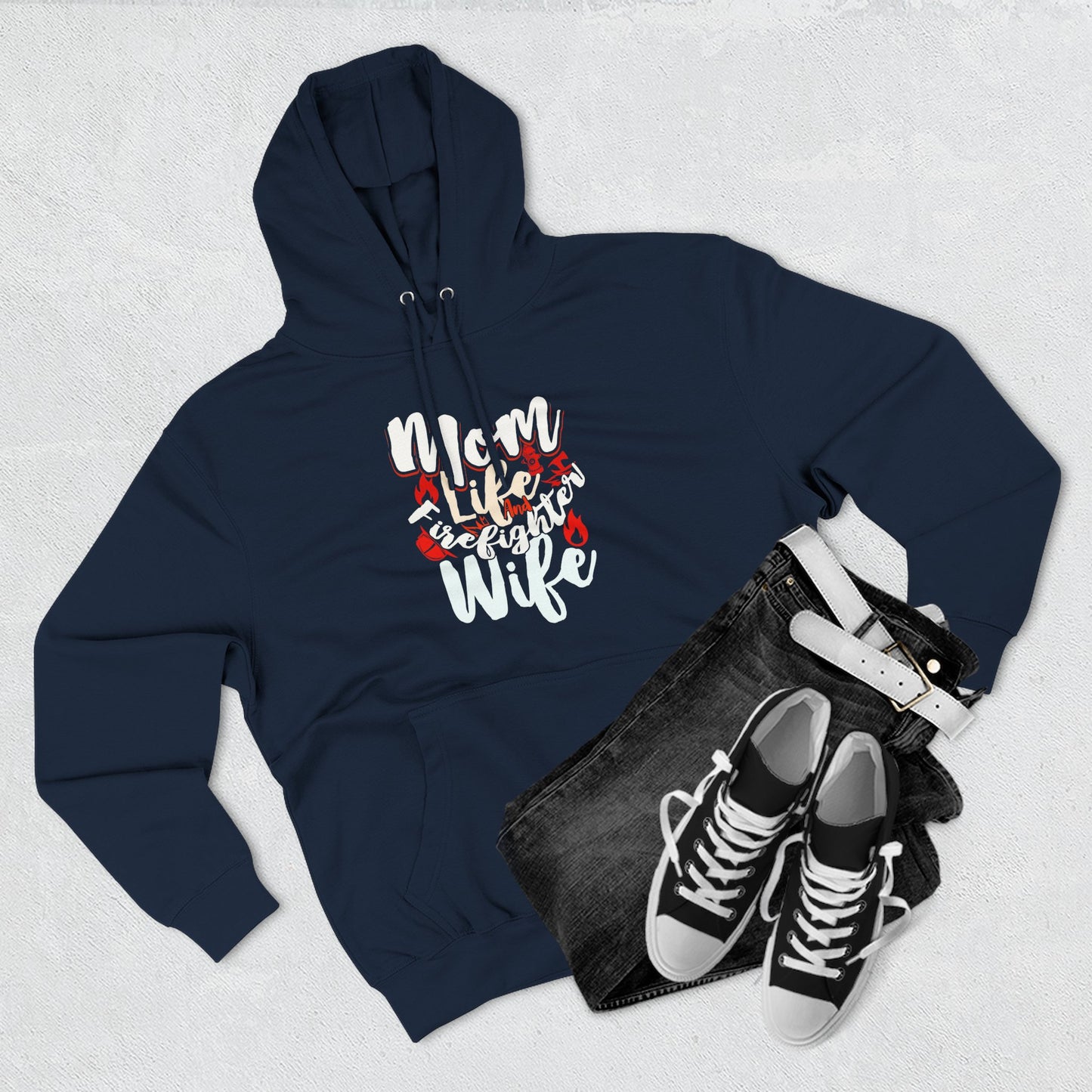 Cozy 'Mom Life' Fleece Hoodie for Wives - Perfect Gift for Mother’s Day