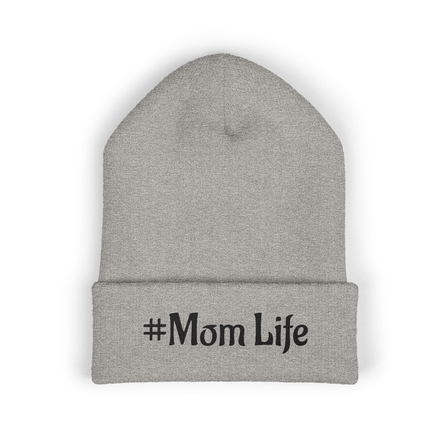 #Mom Life Beanie | Cuffed Embroidered Beanie