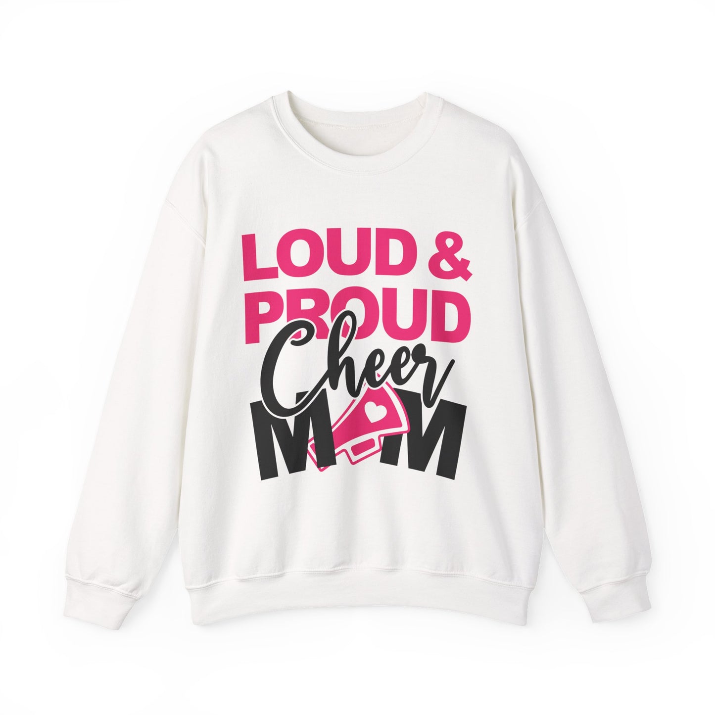 Loud & Proud Cheer Mom Sweatshirt - Unisex Heavy Blend™ Crewneck, Cheerleading Gift, Mom Sweatshirt, Team Spirit Wear, Comfortable [...]