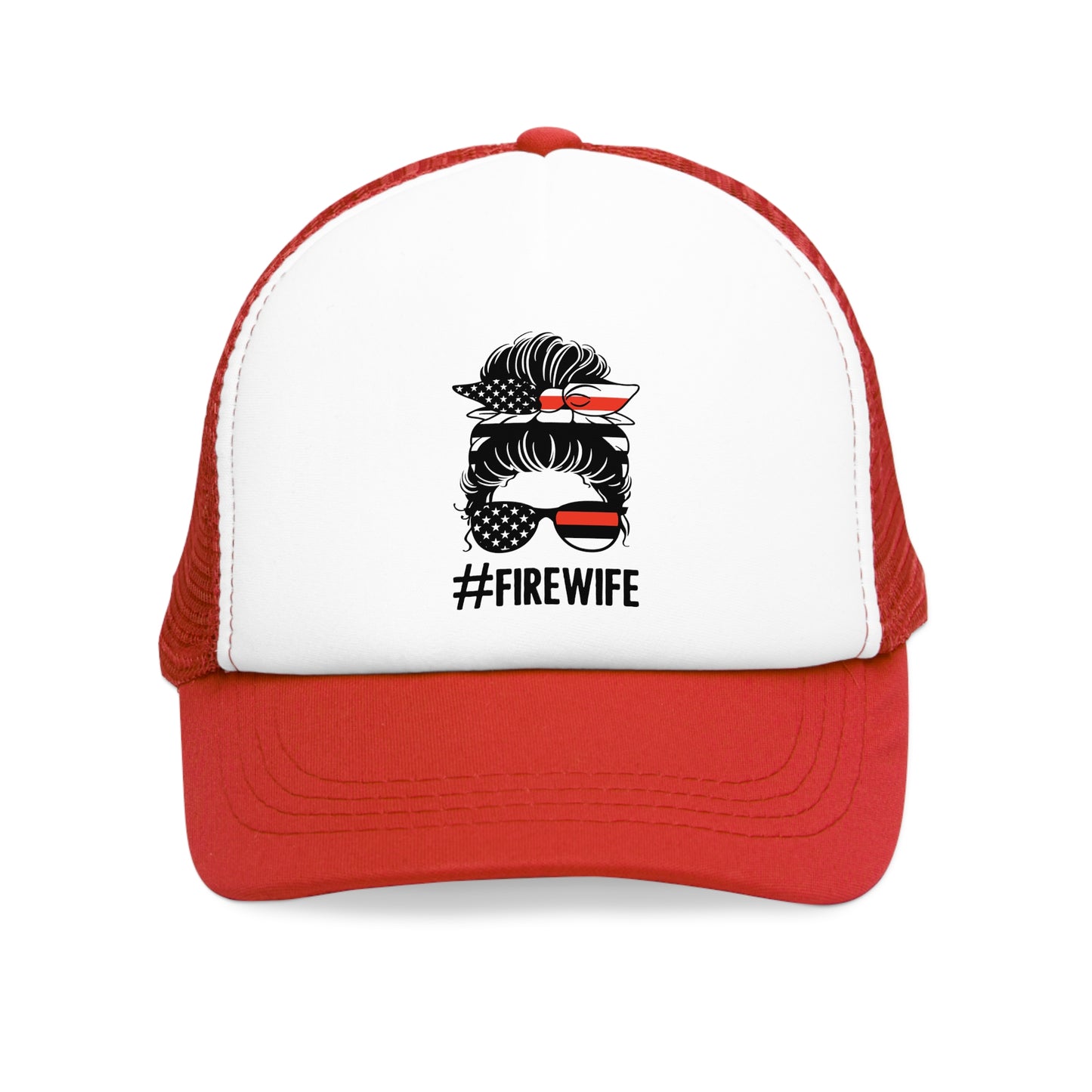 #Firewife Mesh Cap - Trendy Snapback for Firefighter Wives