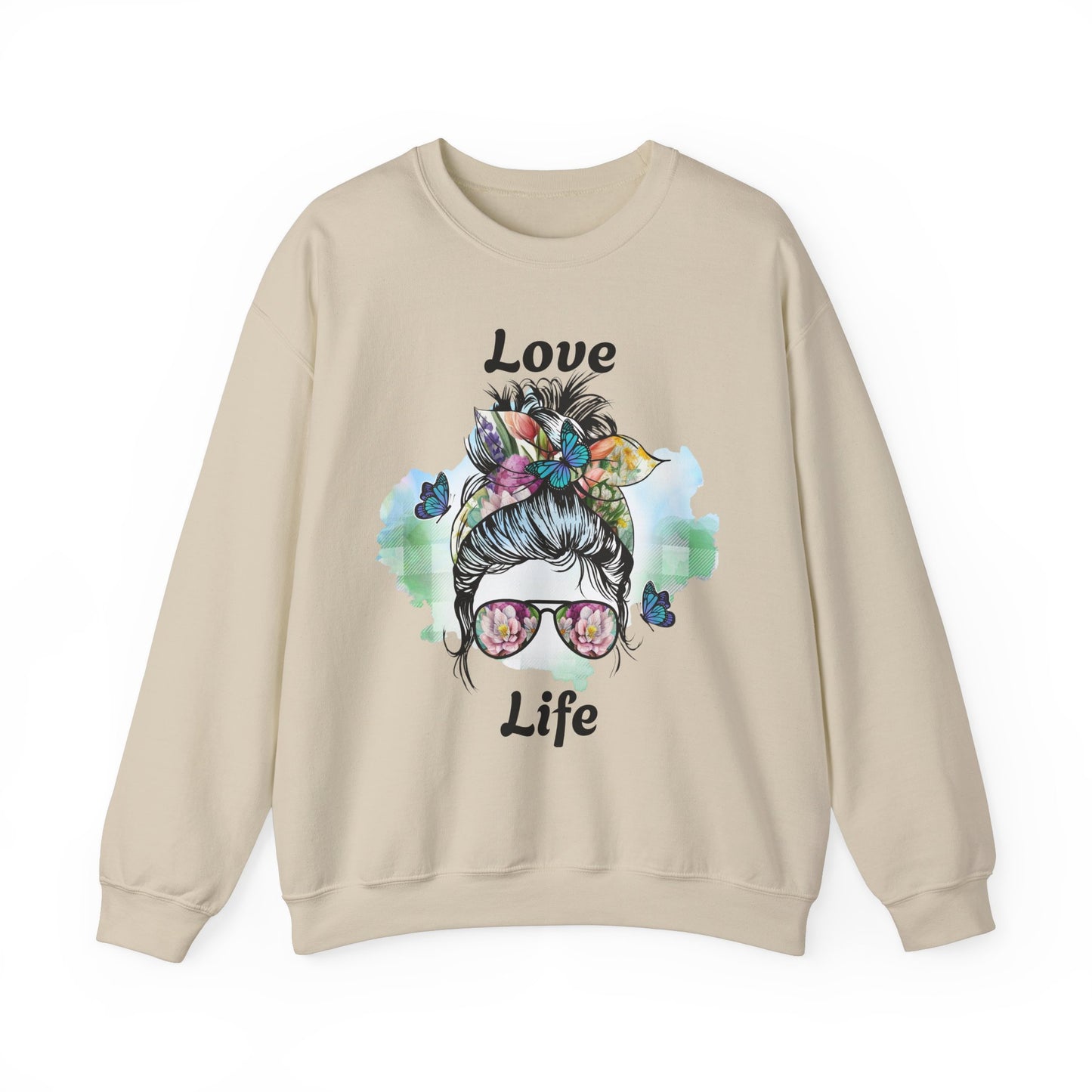 Love Life Unisex Heavy Blend Crewneck Sweatshirt - Stylish and Comfortable