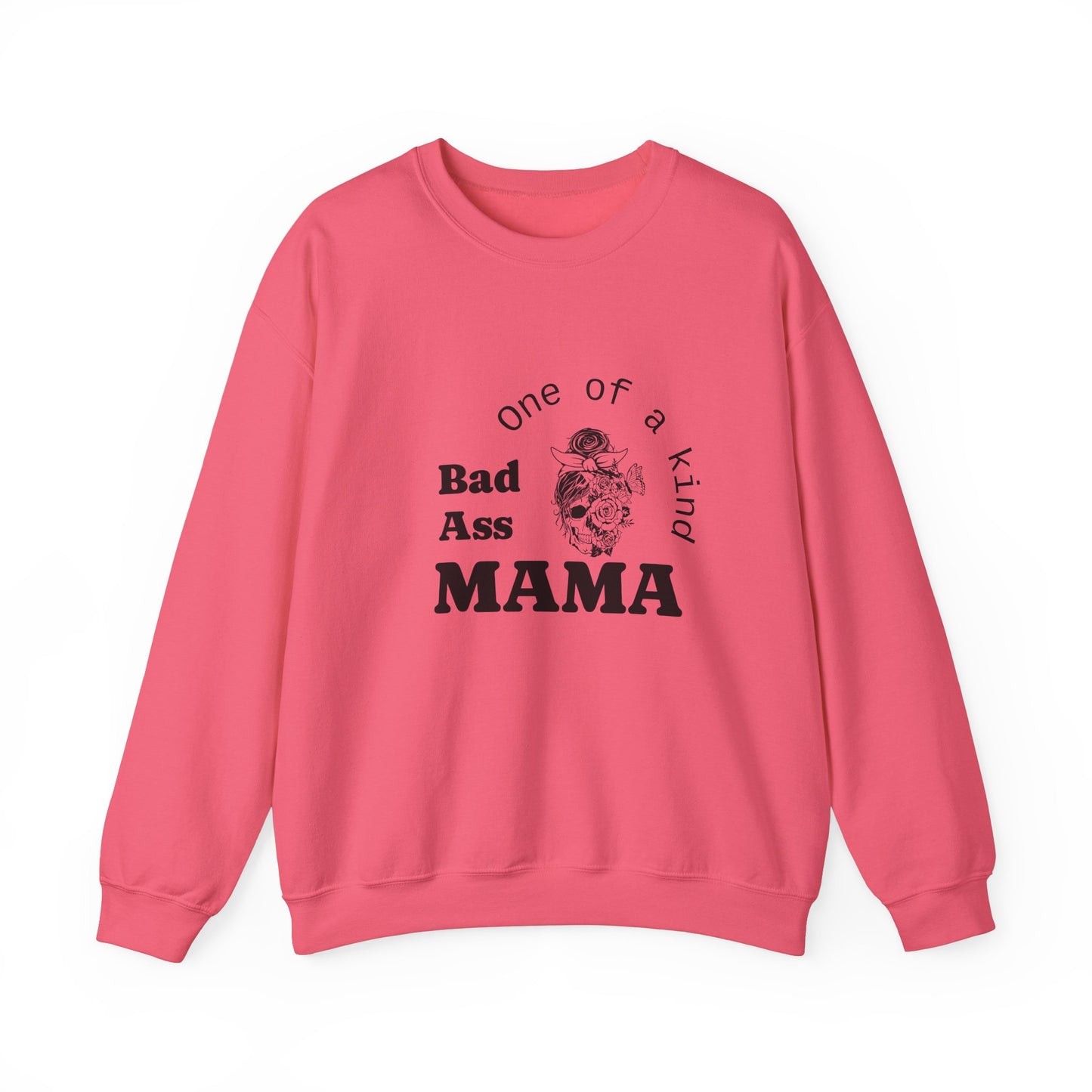 Bad Ass Mama Crewneck Sweatshirt - Unisex Heavy Blend