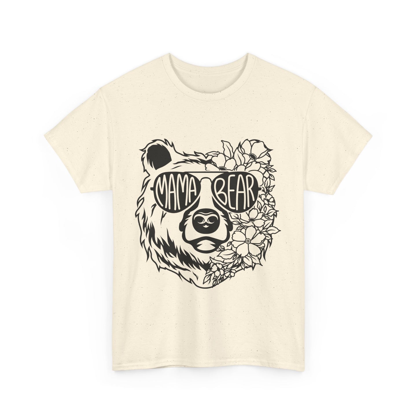 Mama Bear Graphic Unisex Heavy Cotton Tee - Perfect for Moms and Nature Lovers