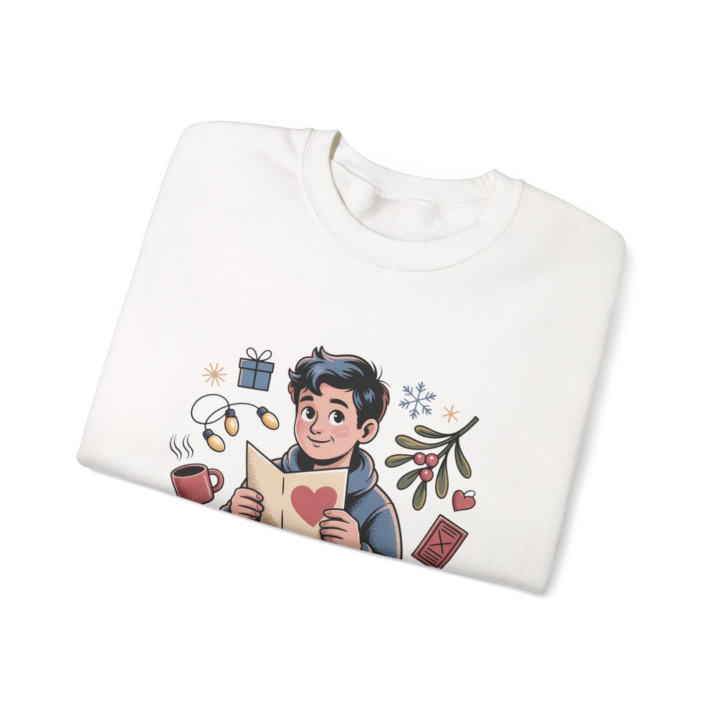 Looking for Holidate Sweatshirt | Holiday Romance Illustration