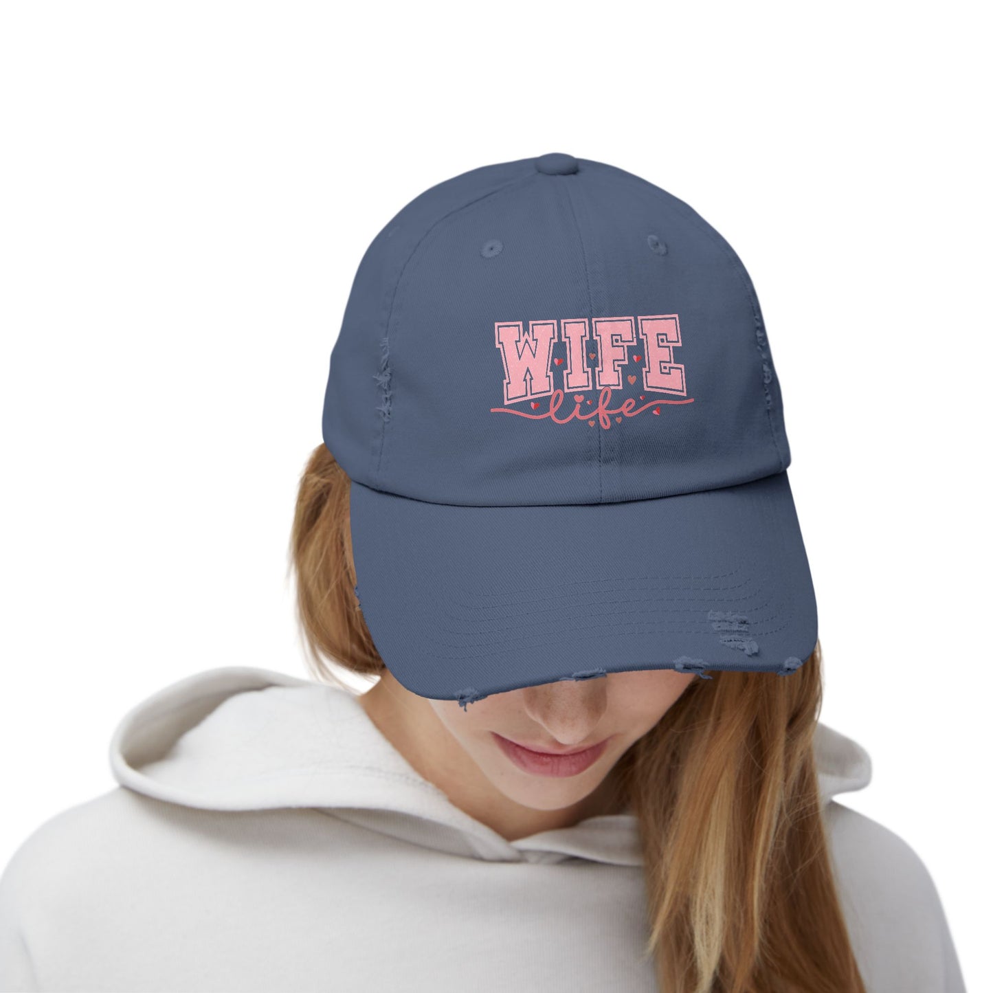 Distressed 'WIFE LIFE' Cap - Perfect Gift for Wives and Moms