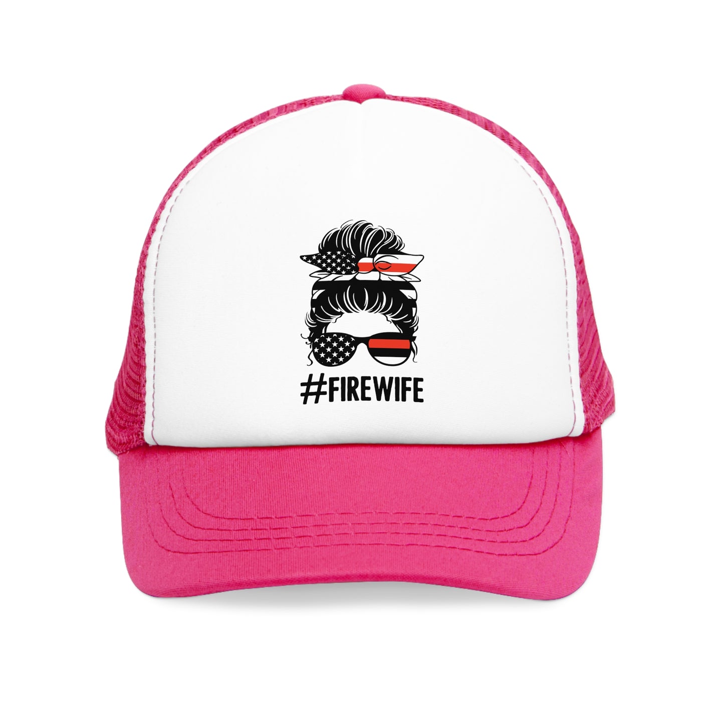 #Firewife Mesh Cap - Trendy Snapback for Firefighter Wives